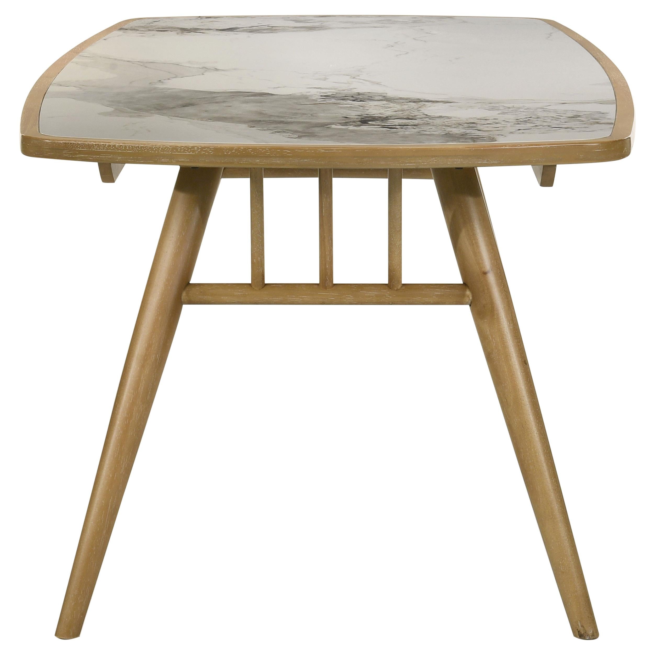  Coaster Furniture Croyden 193731 73-inch Rectangular Dining Table - Weathered Natural IMAGE 6