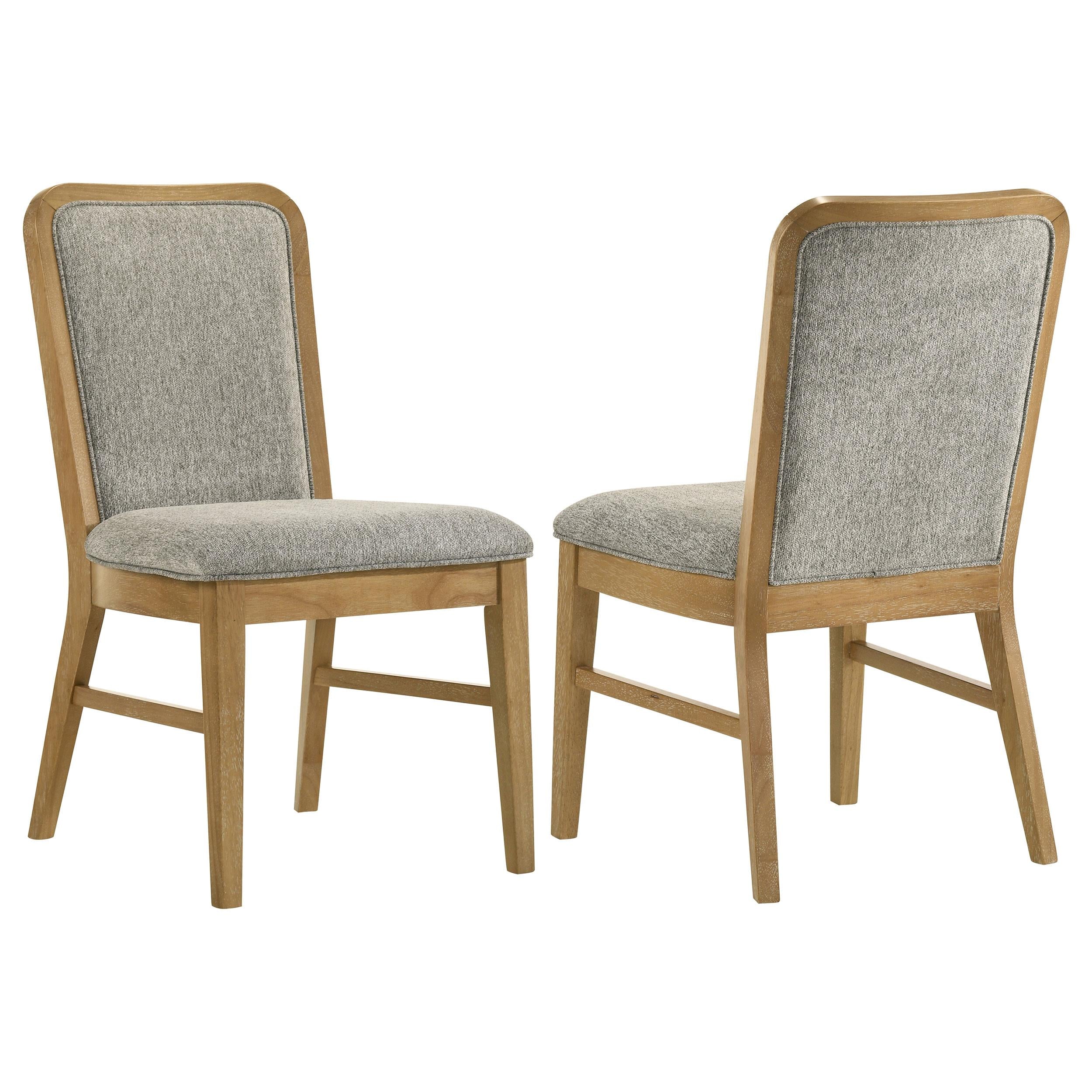  Coaster Furniture Croyden 193732 Set of 2 Dining Side Chair - Weathered Natural IMAGE 1