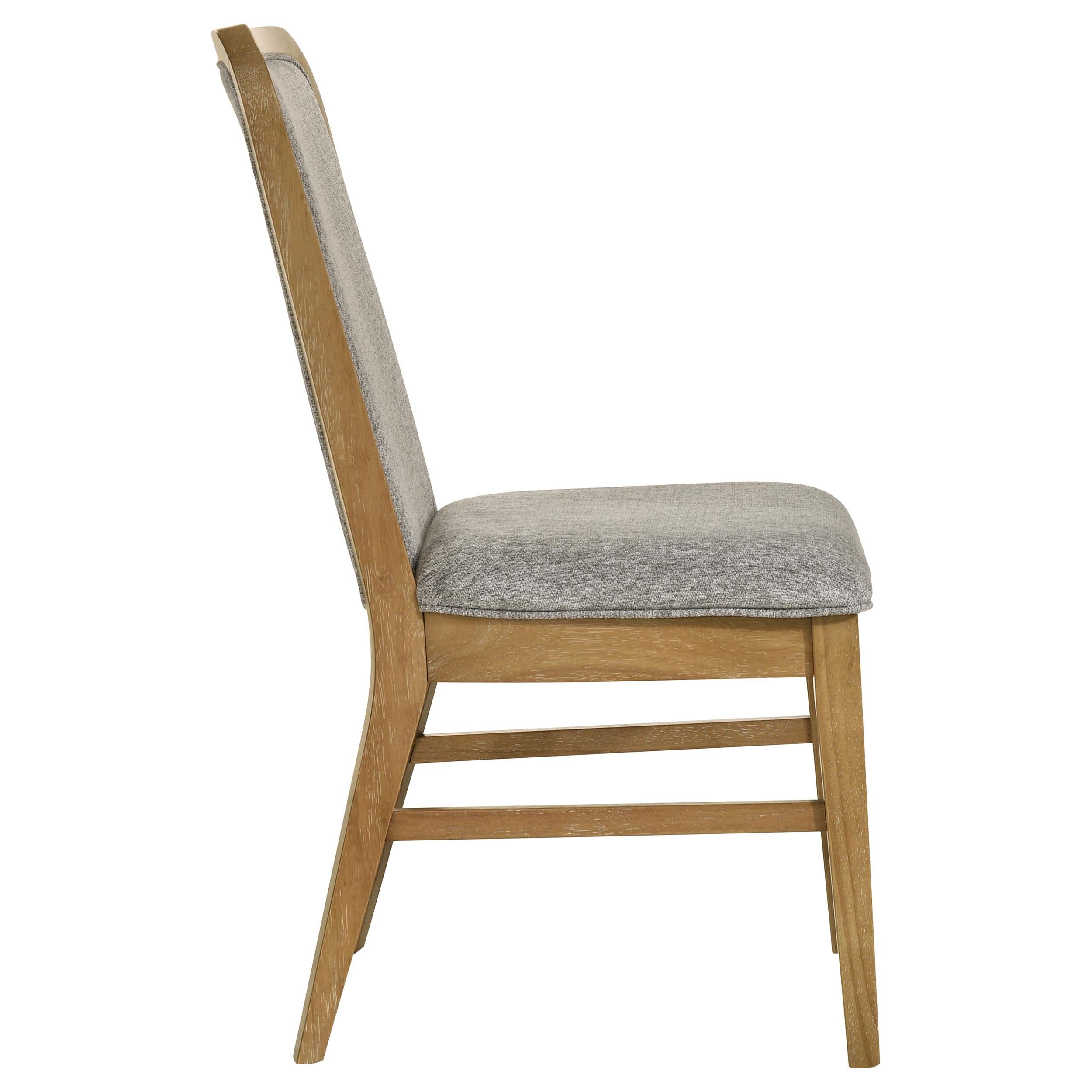  Coaster Furniture Croyden 193732 Set of 2 Dining Side Chair - Weathered Natural IMAGE 2