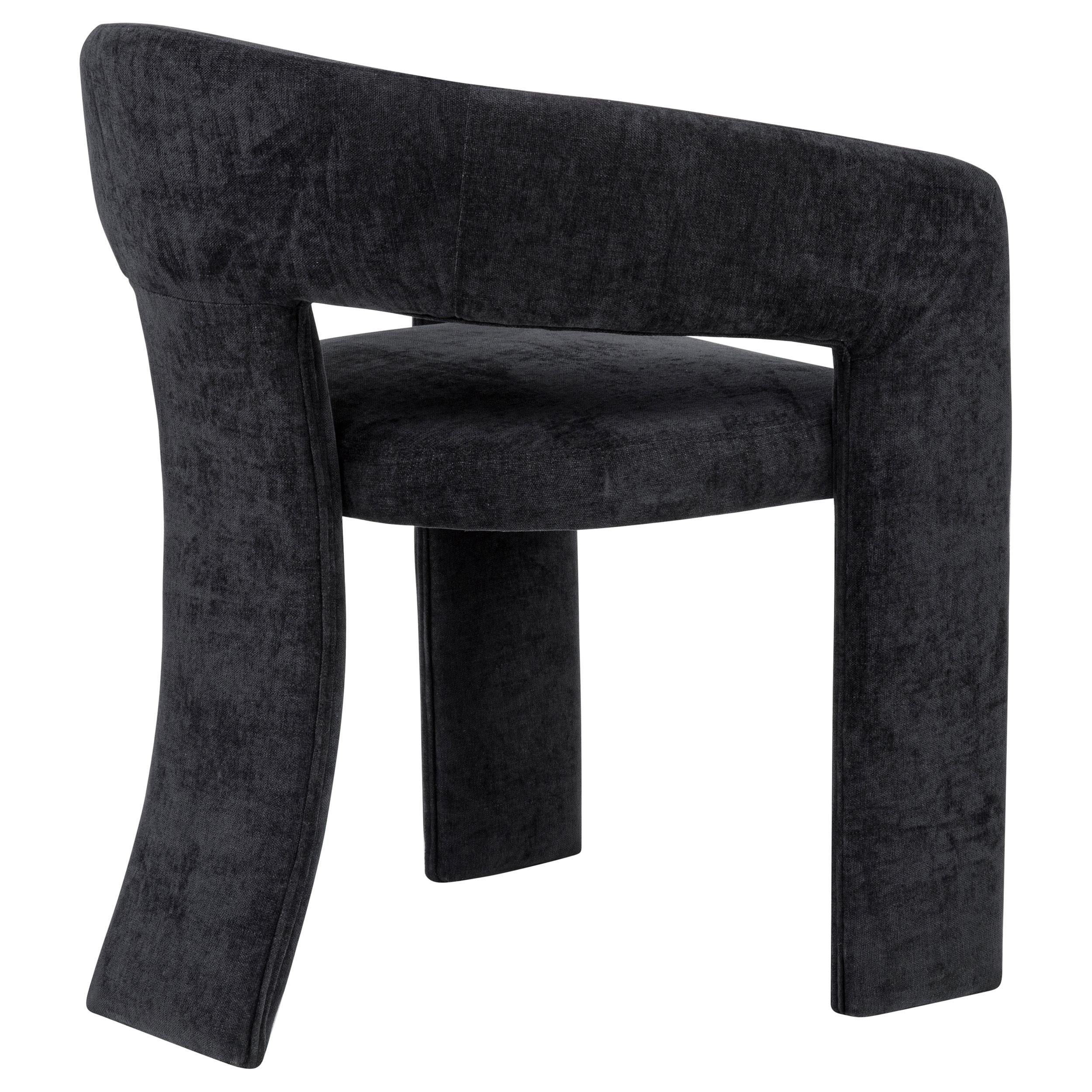  Coaster Furniture Carlow 193813BLK Set of 2 Upholstered Dining Arm Chair - Black IMAGE 2