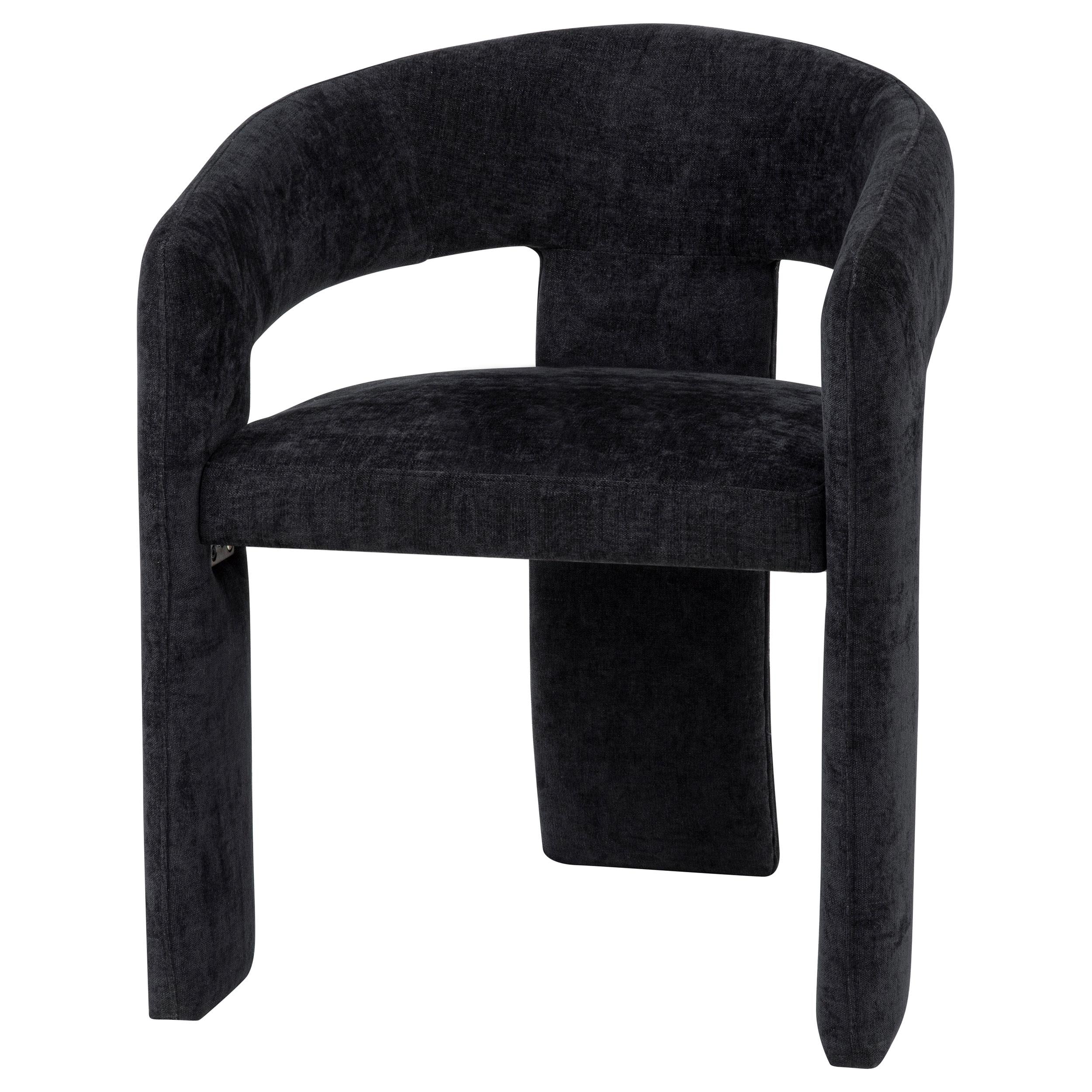  Coaster Furniture Carlow 193813BLK Set of 2 Upholstered Dining Arm Chair - Black IMAGE 3