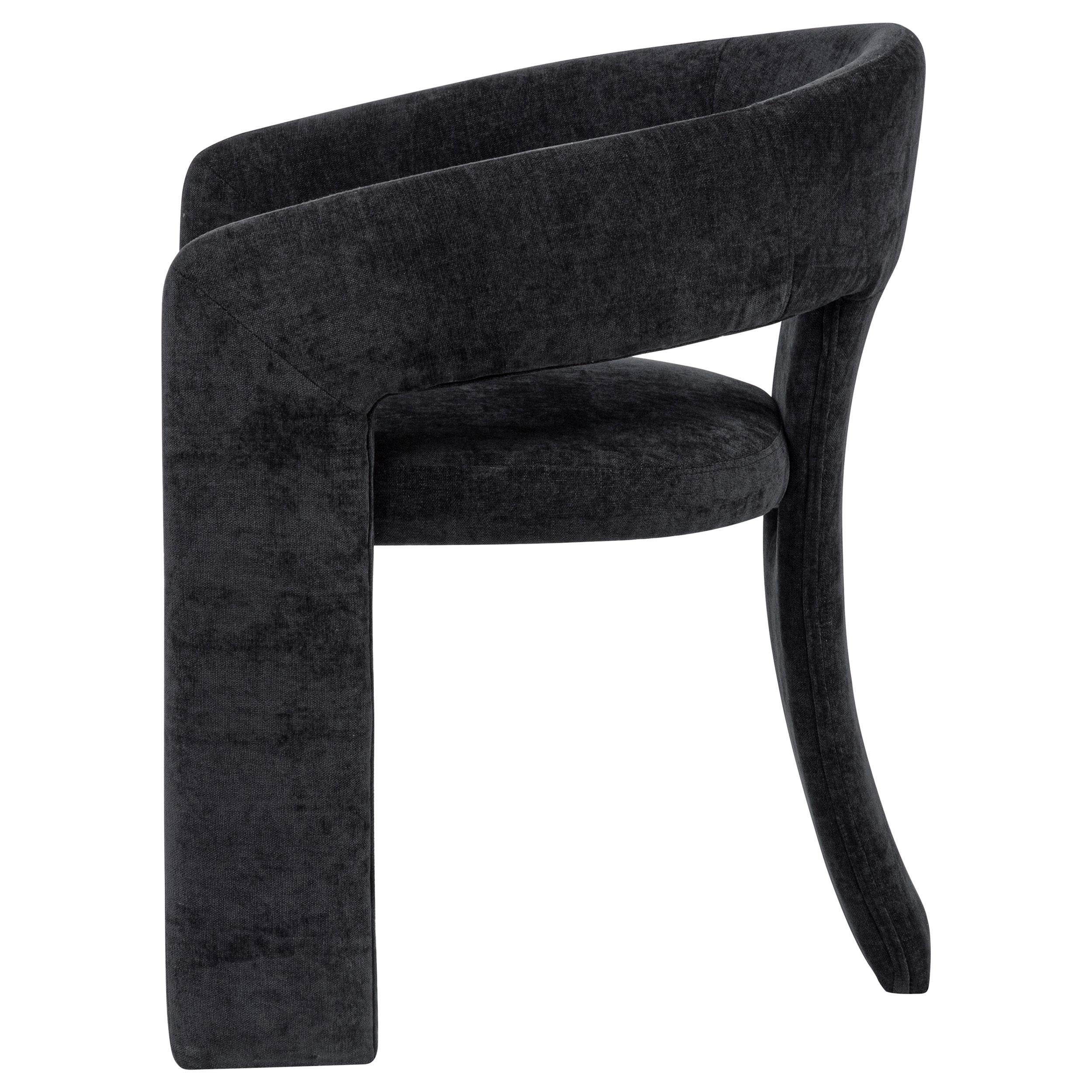  Coaster Furniture Carlow 193813BLK Set of 2 Upholstered Dining Arm Chair - Black IMAGE 6