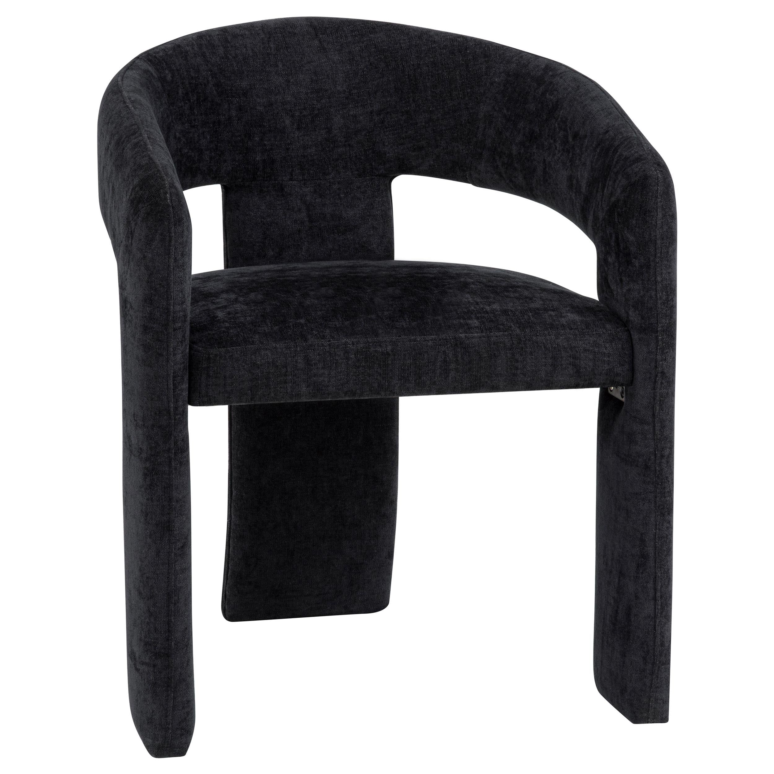  Coaster Furniture Carlow 193813BLK Set of 2 Upholstered Dining Arm Chair - Black IMAGE 7