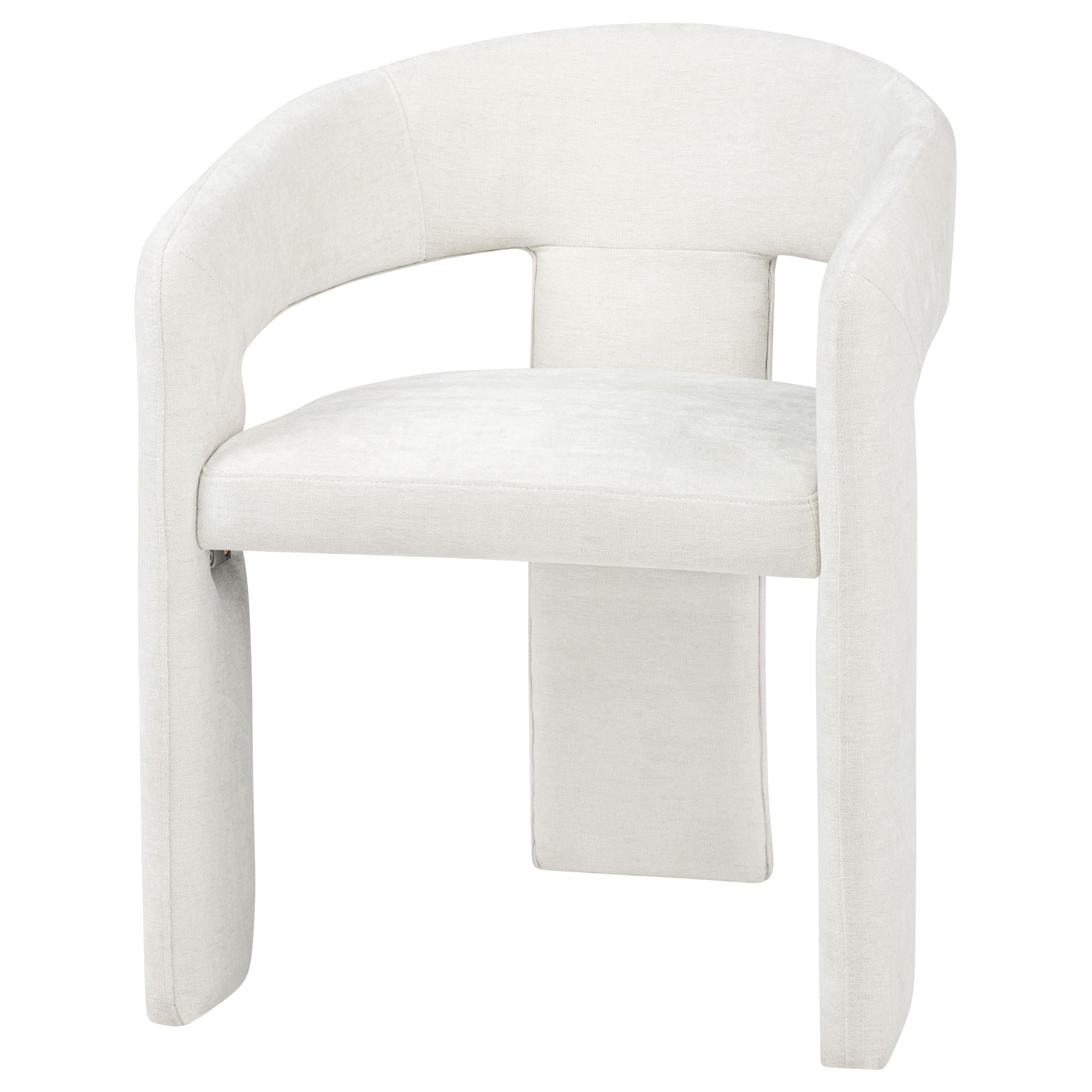  Coaster Furniture Carlow 193813WHT Set of 2 Upholstered Dining Arm Chair - White IMAGE 2