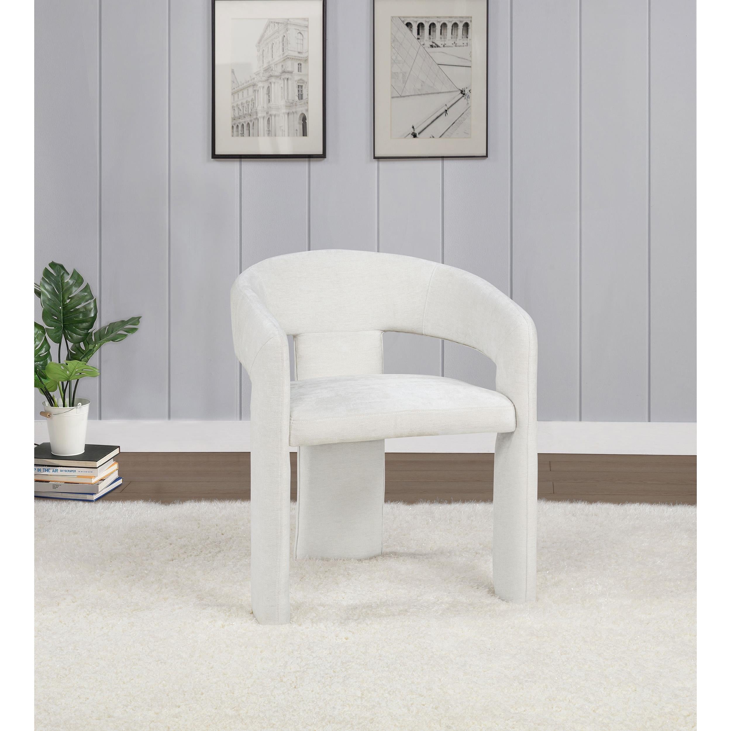  Coaster Furniture Carlow 193813WHT Set of 2 Upholstered Dining Arm Chair - White IMAGE 3
