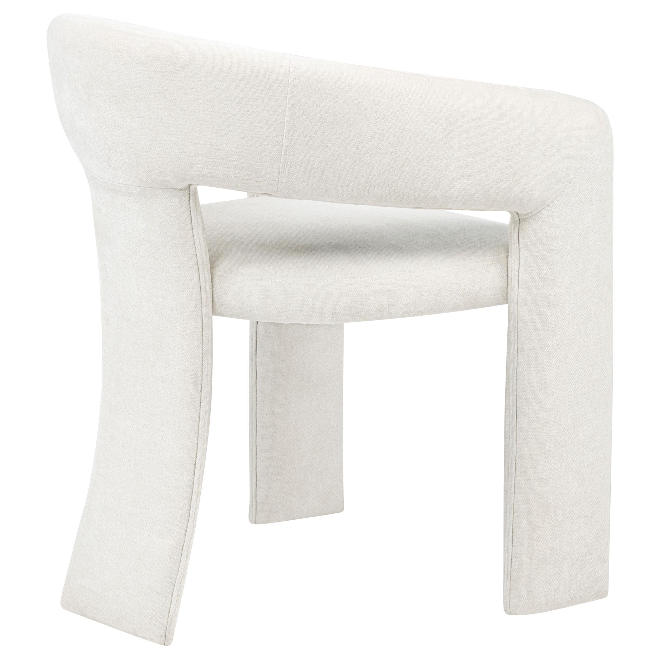 Coaster Furniture Carlow 193813WHT Set of 2 Upholstered Dining Arm Chair - White IMAGE 4