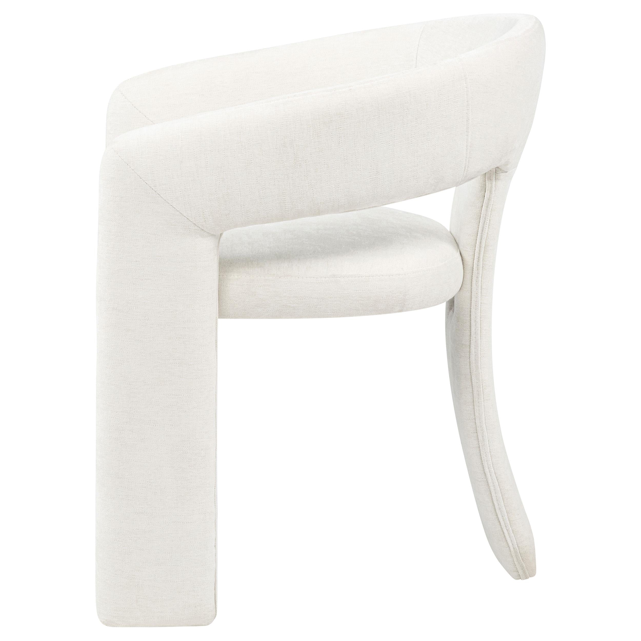  Coaster Furniture Carlow 193813WHT Set of 2 Upholstered Dining Arm Chair - White IMAGE 6
