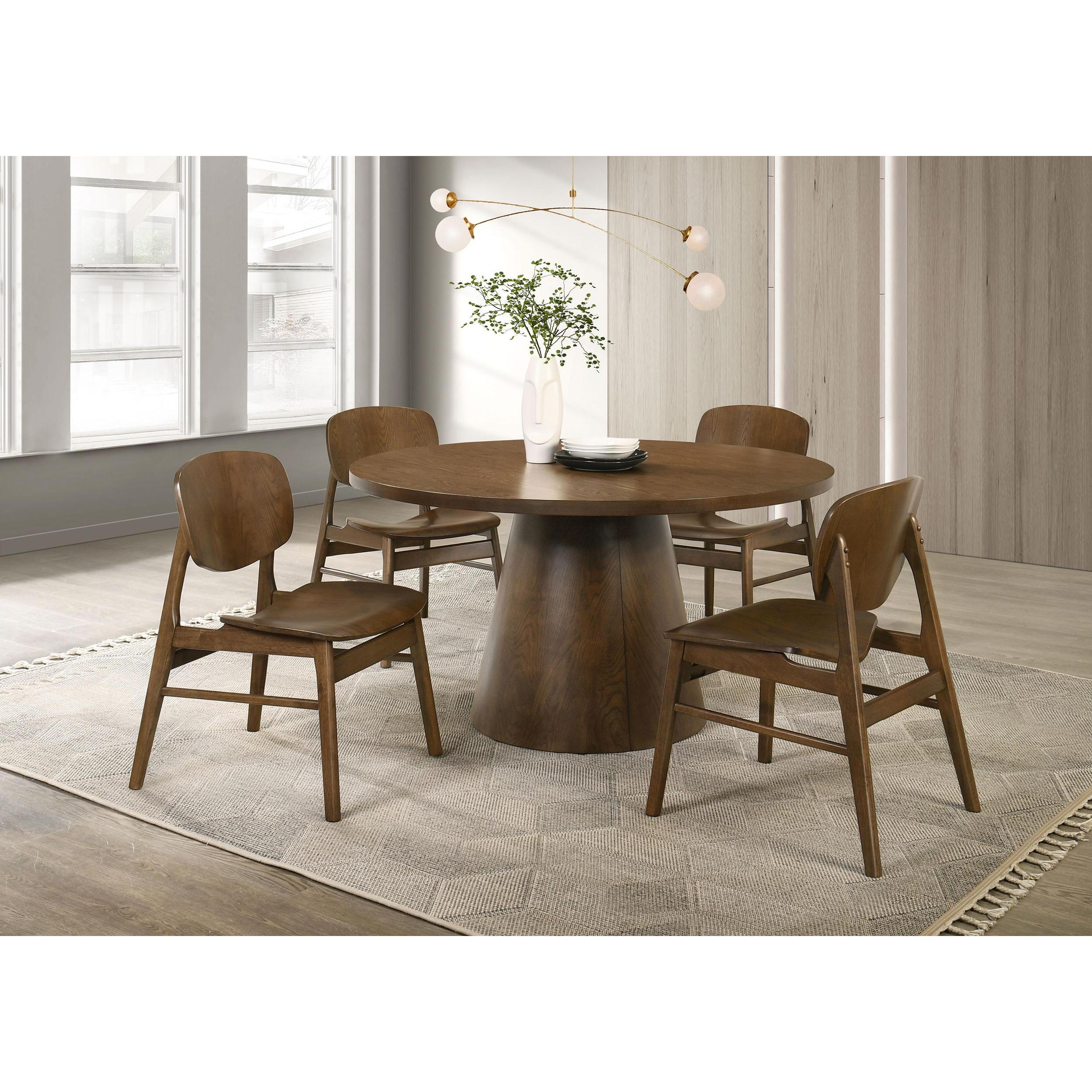  Coaster Furniture Benford 193832 Set of 2 Dining Side Chair Wood Seat - Dark Brown IMAGE 15