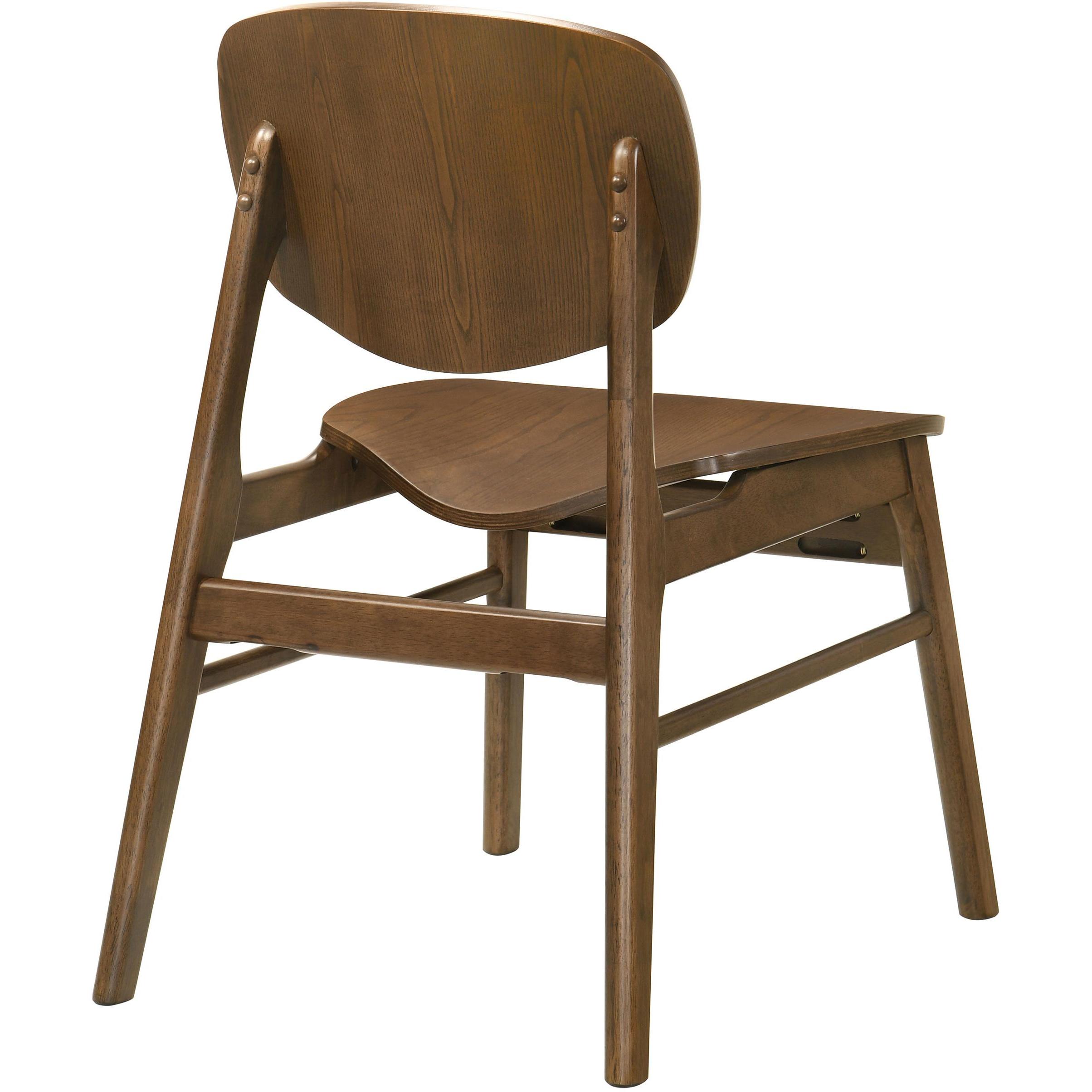  Coaster Furniture Benford 193832 Set of 2 Dining Side Chair Wood Seat - Dark Brown IMAGE 8