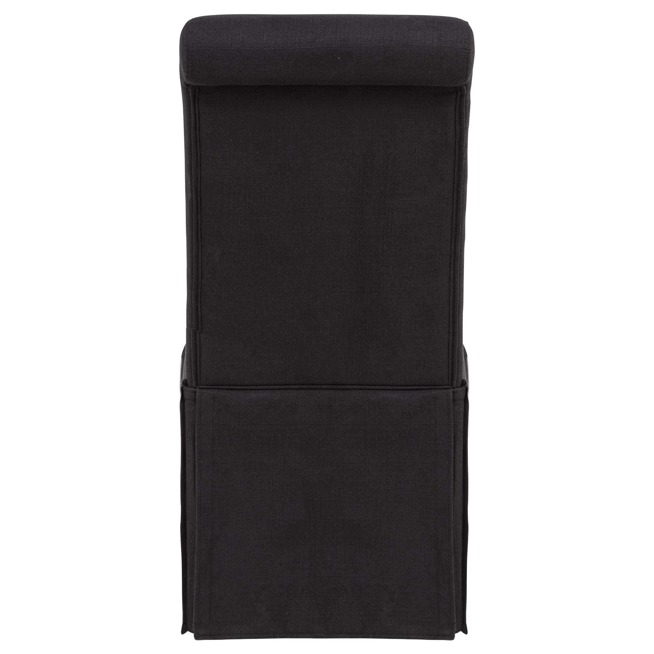  Coaster Furniture Shawna 193912BLK Set of 2 Upholstered Skirted Side Chair - Black IMAGE 10