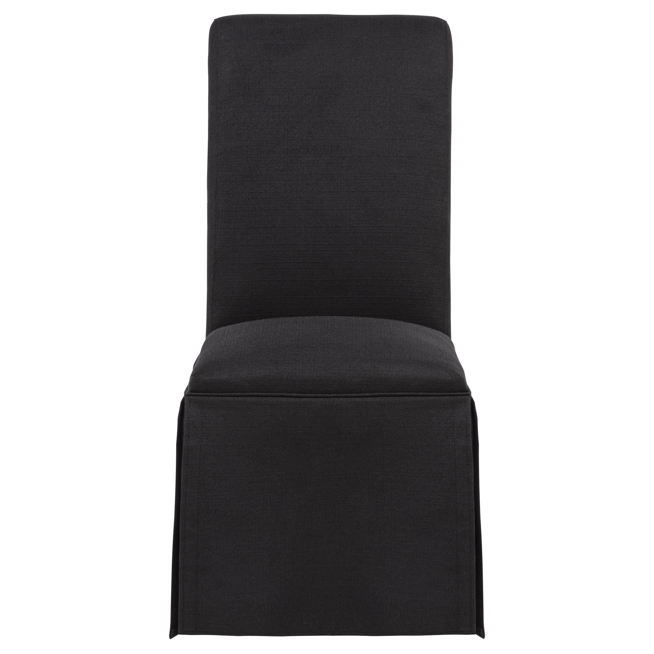 Coaster Furniture Shawna 193912BLK Set of 2 Upholstered Skirted Side Chair - Black IMAGE 11