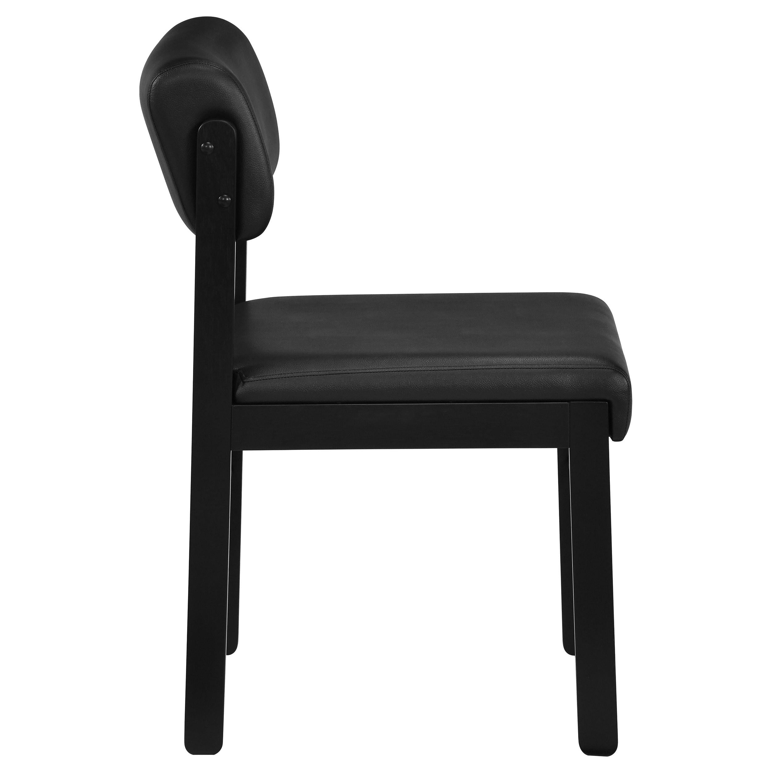  Coaster Furniture Kehoe 193922BLK Set of 2 Upholstered Dining Side Chair - Black IMAGE 10