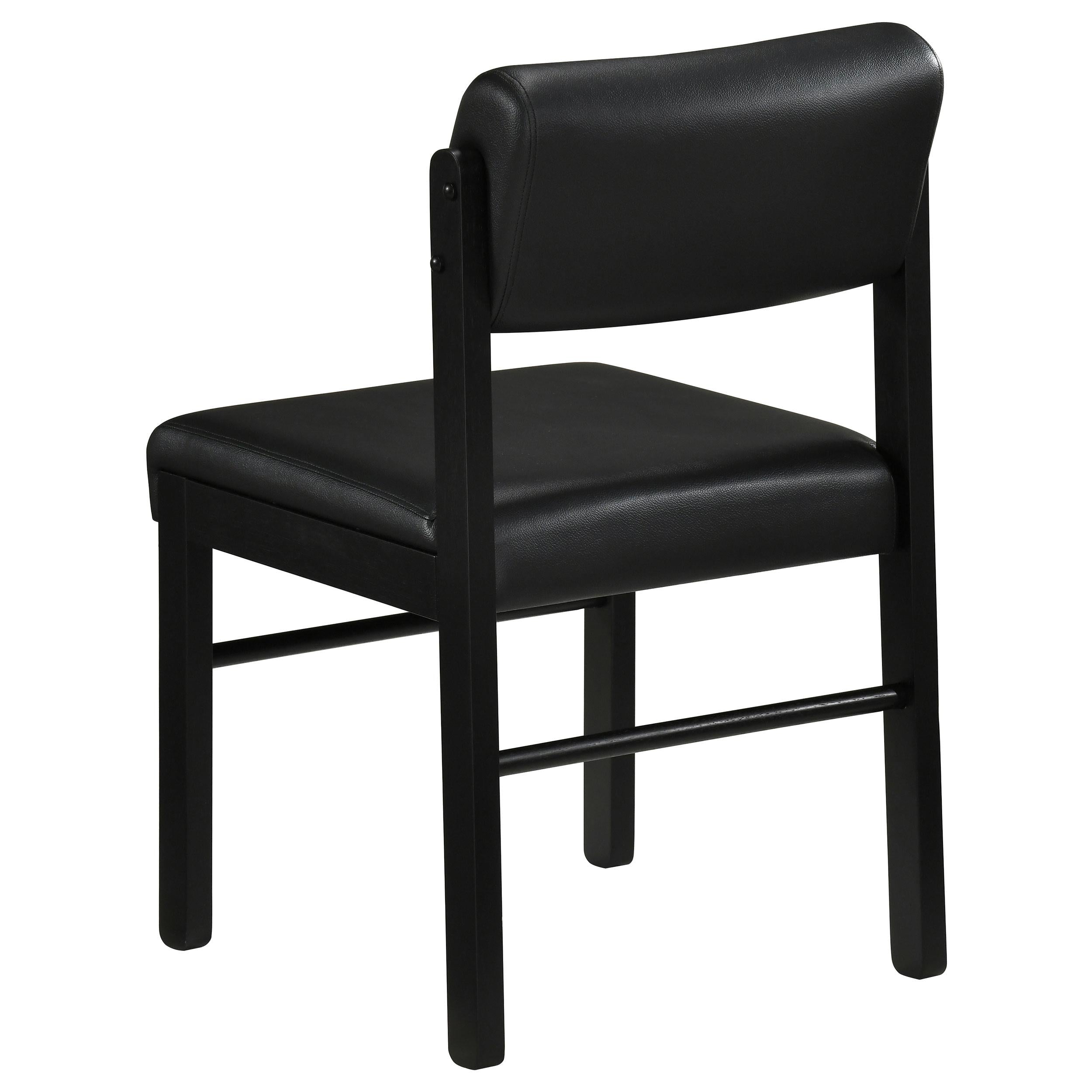 Coaster Furniture Kehoe 193922BLK Set of 2 Upholstered Dining Side Chair - Black IMAGE 4