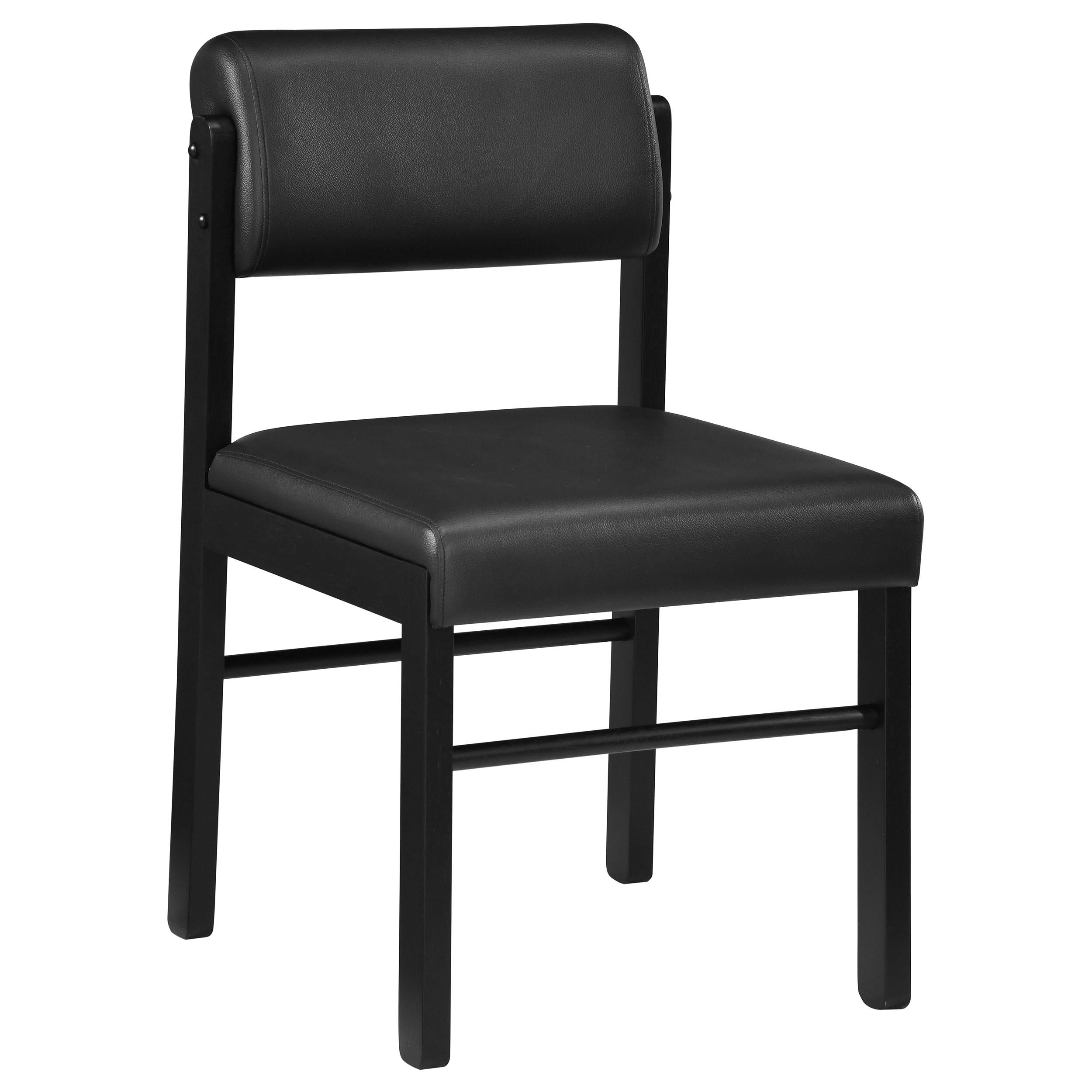  Coaster Furniture Kehoe 193922BLK Set of 2 Upholstered Dining Side Chair - Black IMAGE 5