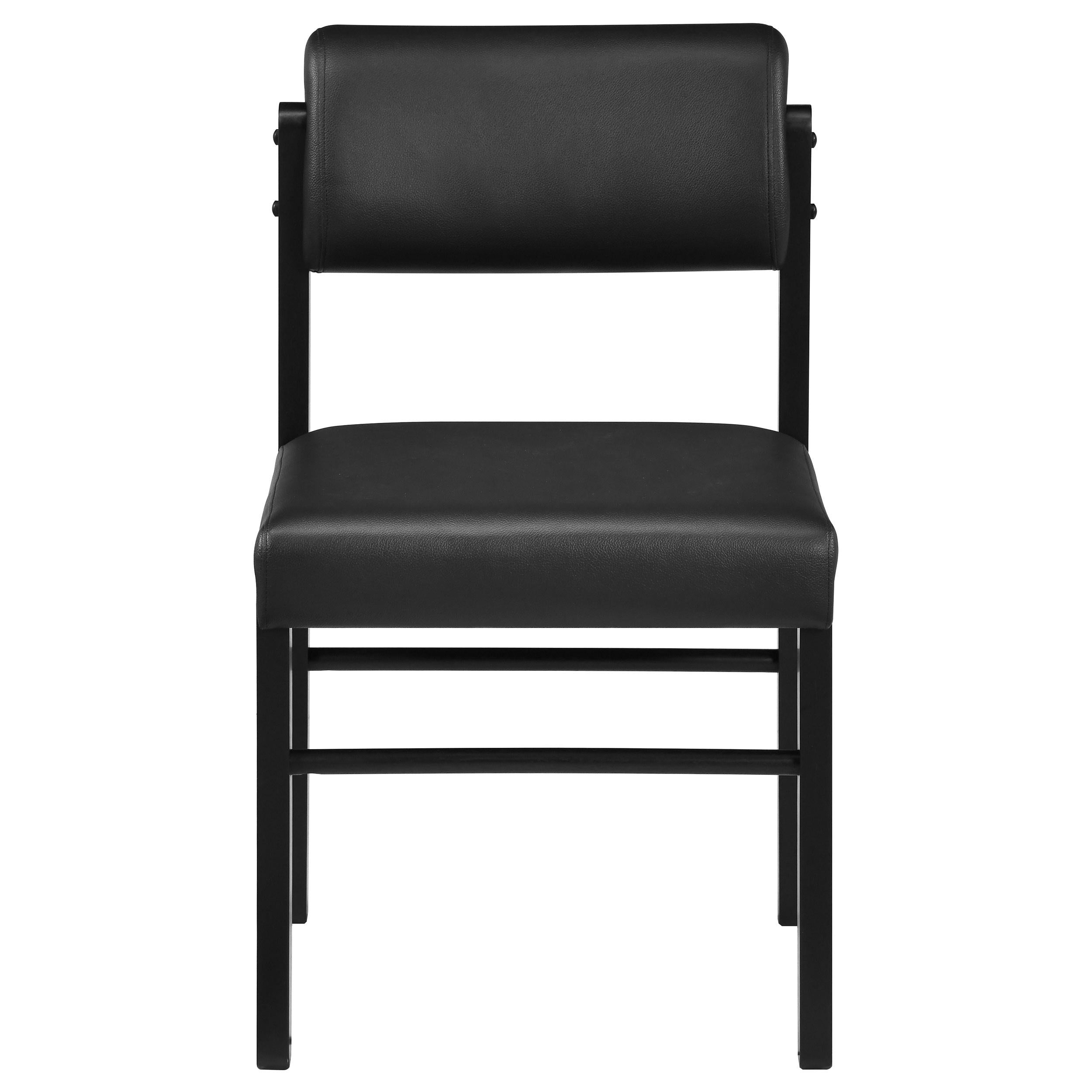  Coaster Furniture Kehoe 193922BLK Set of 2 Upholstered Dining Side Chair - Black IMAGE 8