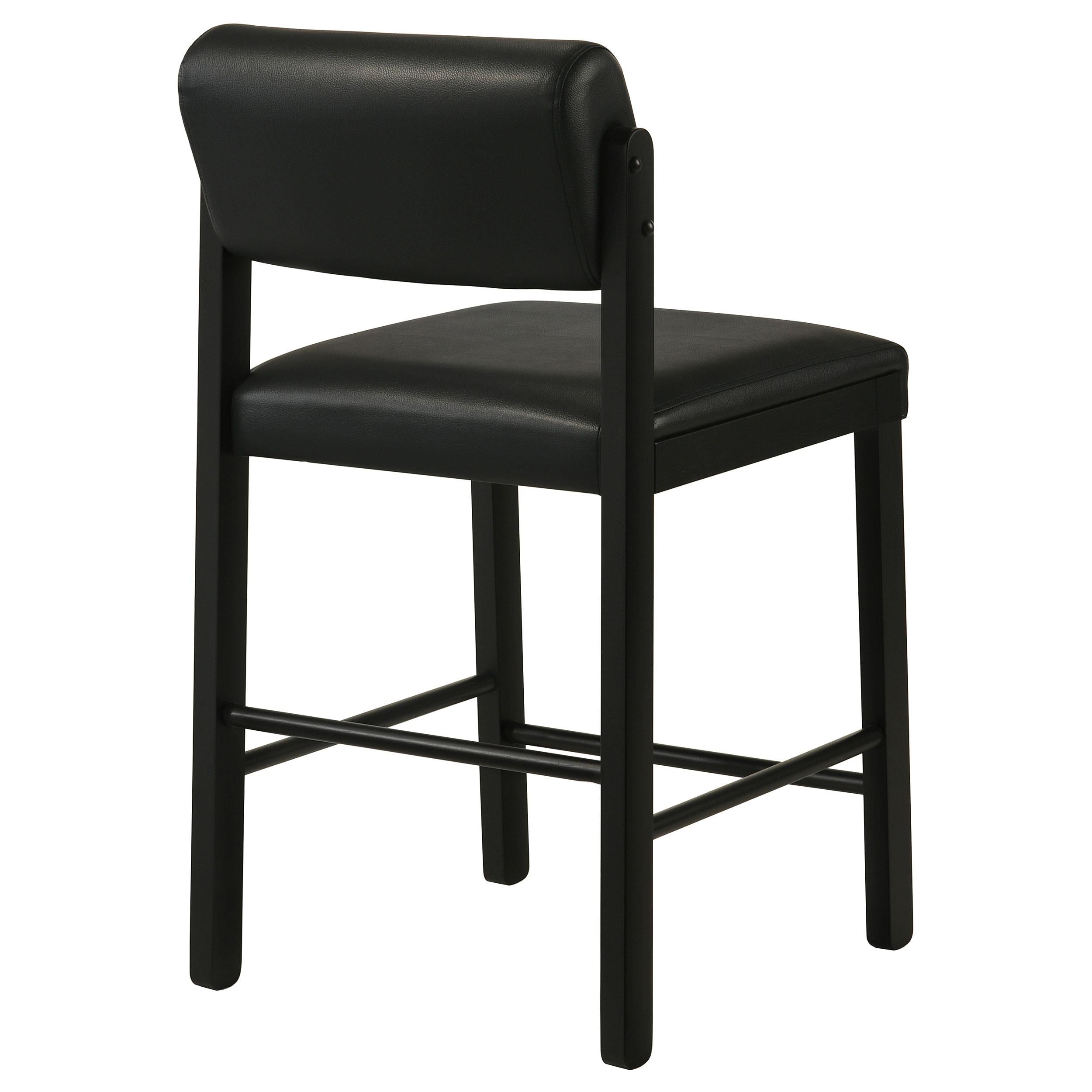  Coaster Furniture Kehoe 193929BLK Set of 2 Upholstered Counter Height Chair - Black IMAGE 11