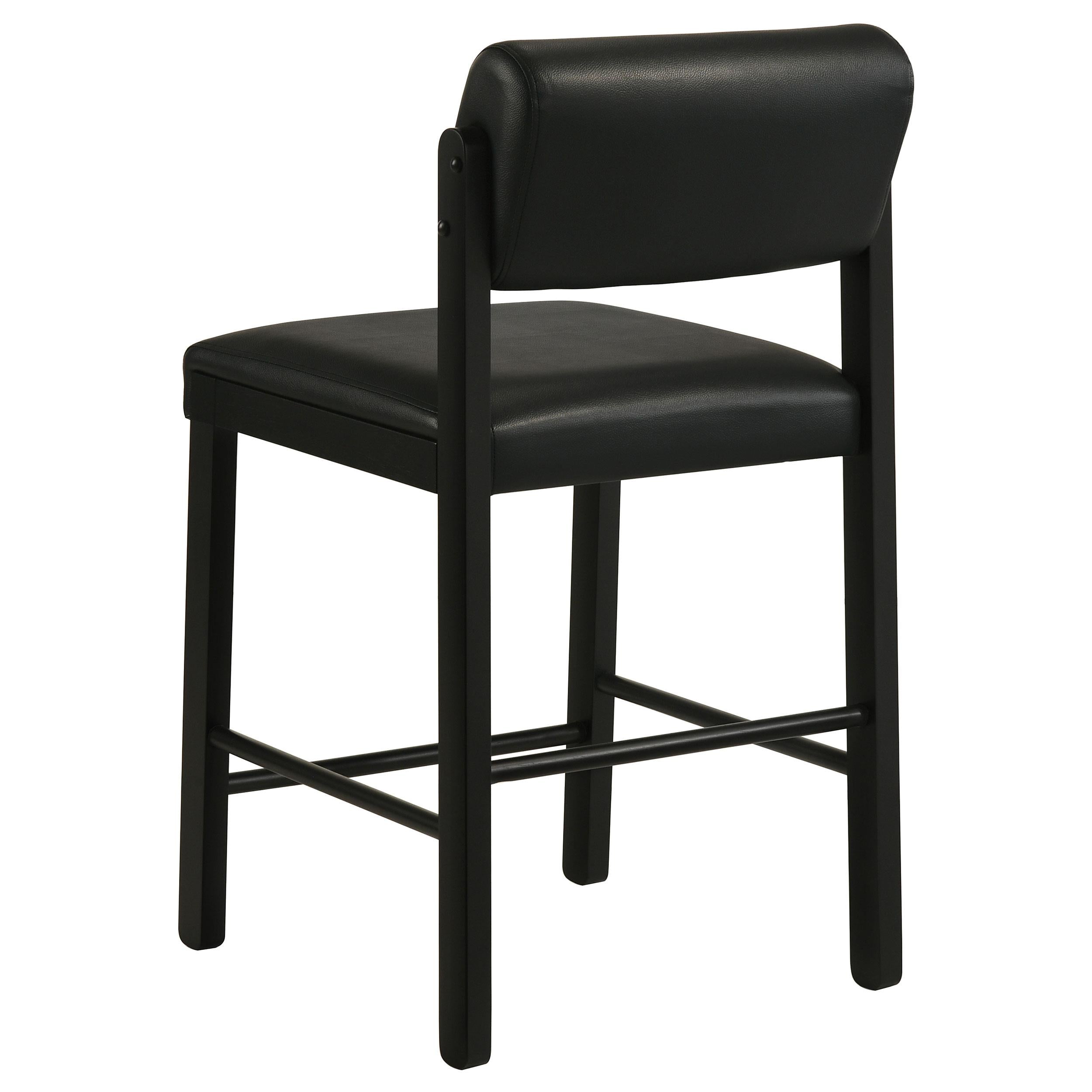  Coaster Furniture Kehoe 193929BLK Set of 2 Upholstered Counter Height Chair - Black IMAGE 7