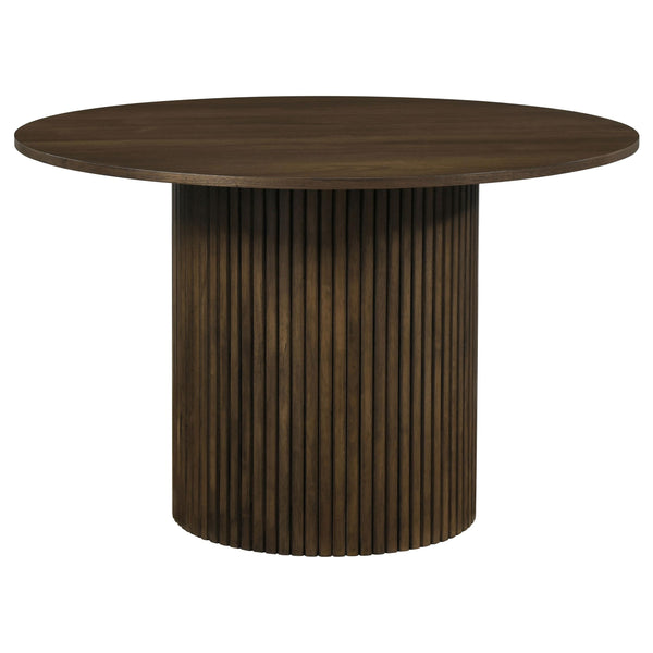 Coaster Furniture Hamlyn 193930WAL 47-inch Round Wood Dining Room Table - Walnut