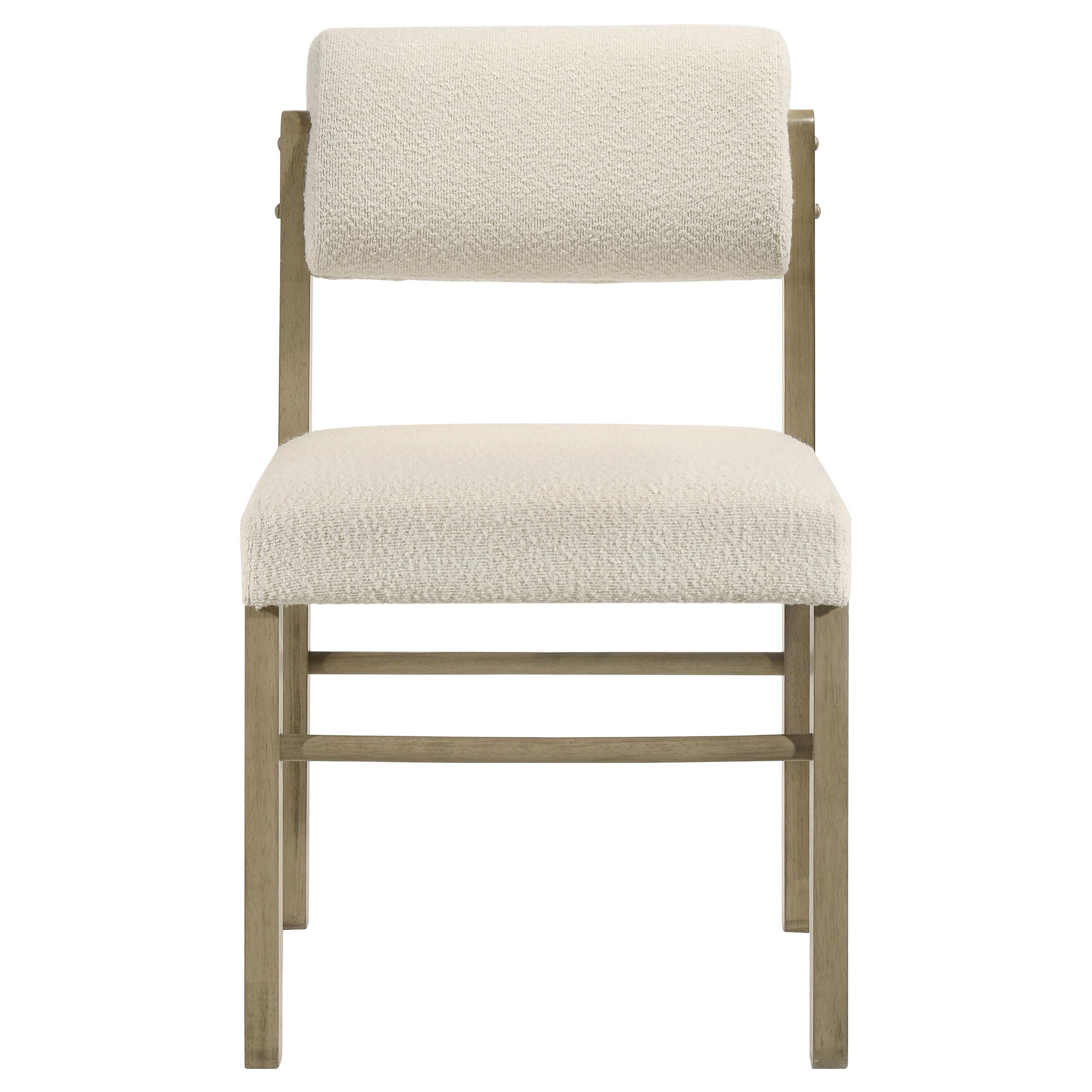  Coaster Furniture Kehoe 193932NAT Set of 2 Upholstered Dining Side Chair - Cream/Natural Oak IMAGE 10