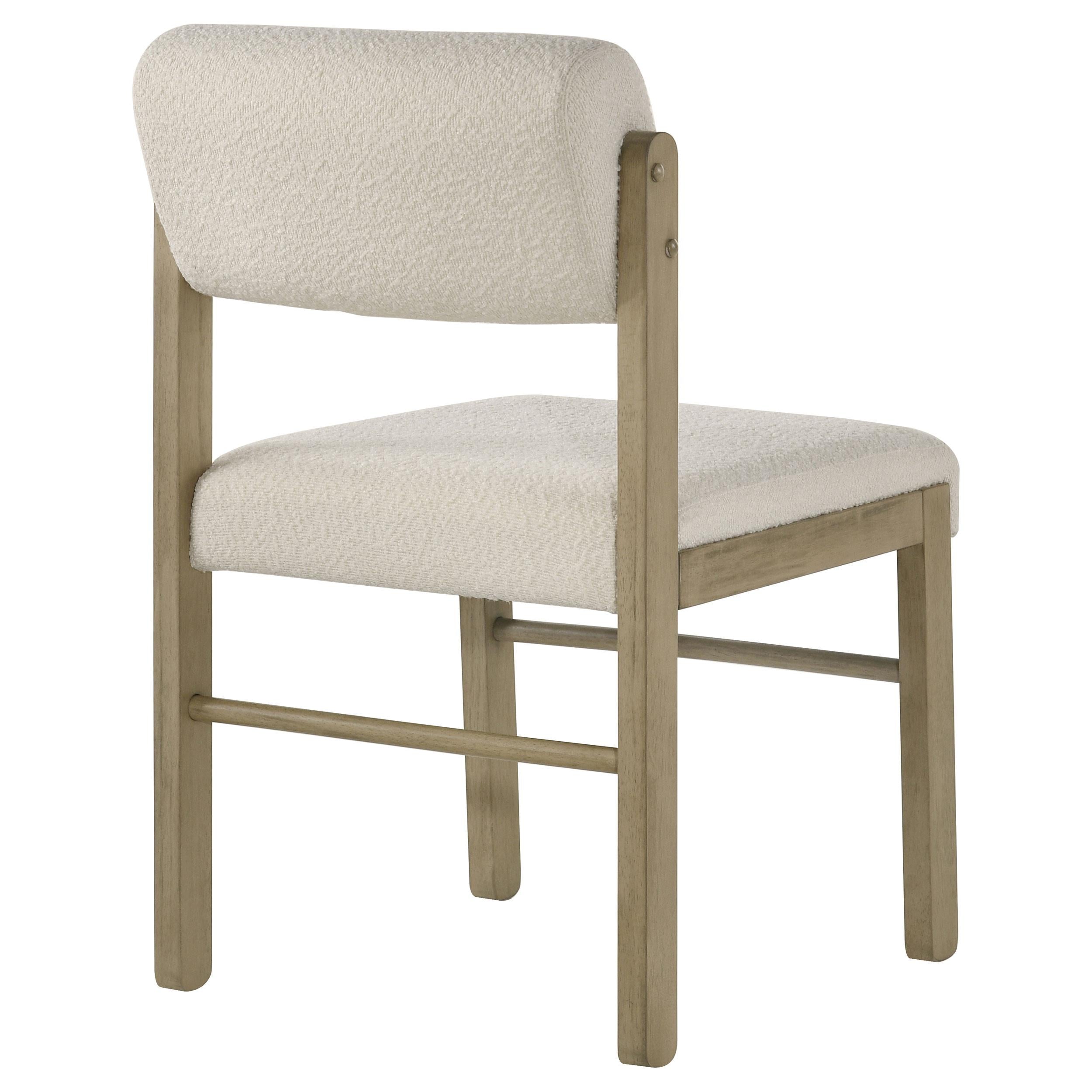  Coaster Furniture Kehoe 193932NAT Set of 2 Upholstered Dining Side Chair - Cream/Natural Oak IMAGE 11