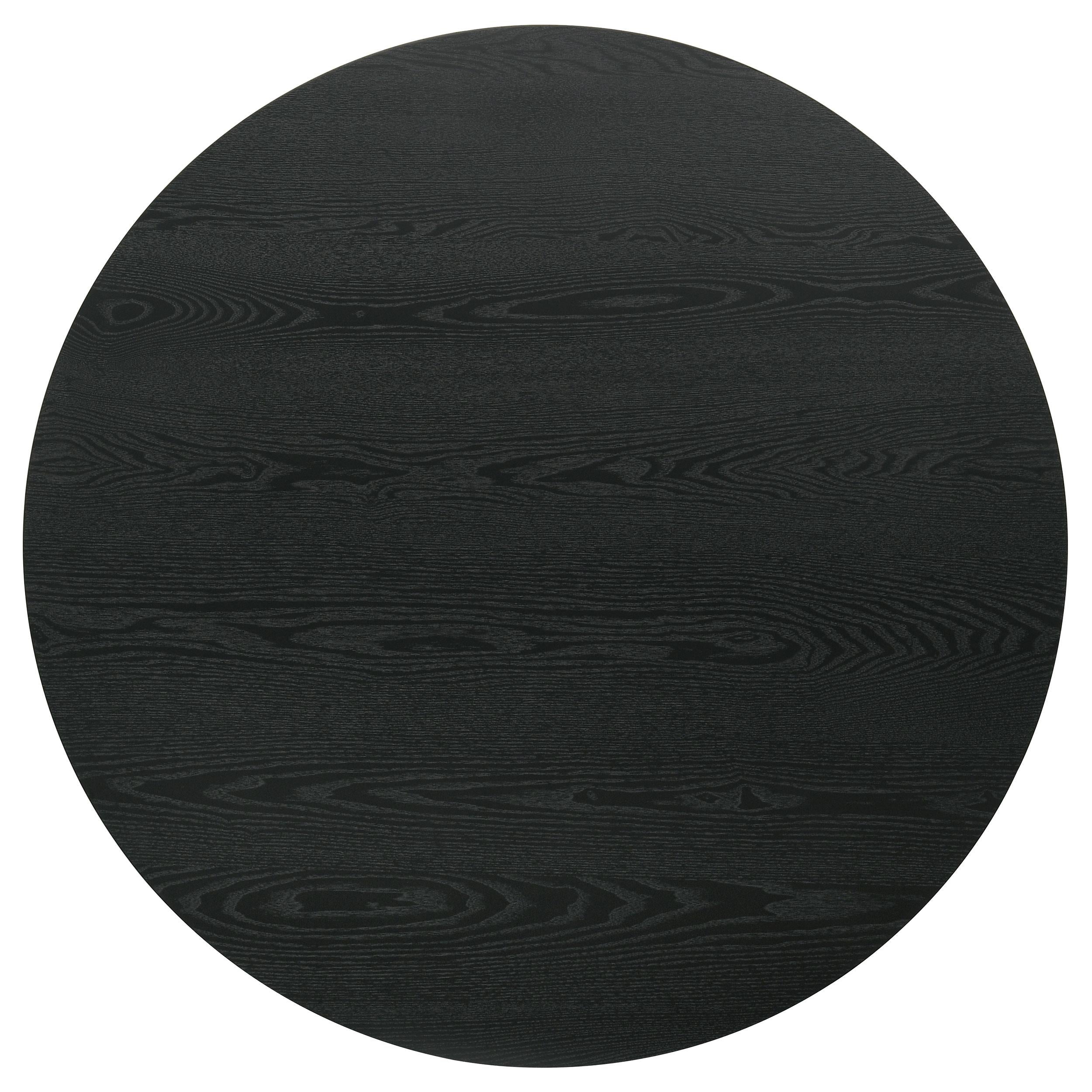  Coaster Furniture Hamlyn 193938BLK 43-inch Round Wood Counter Height Dining Table - Black IMAGE 8