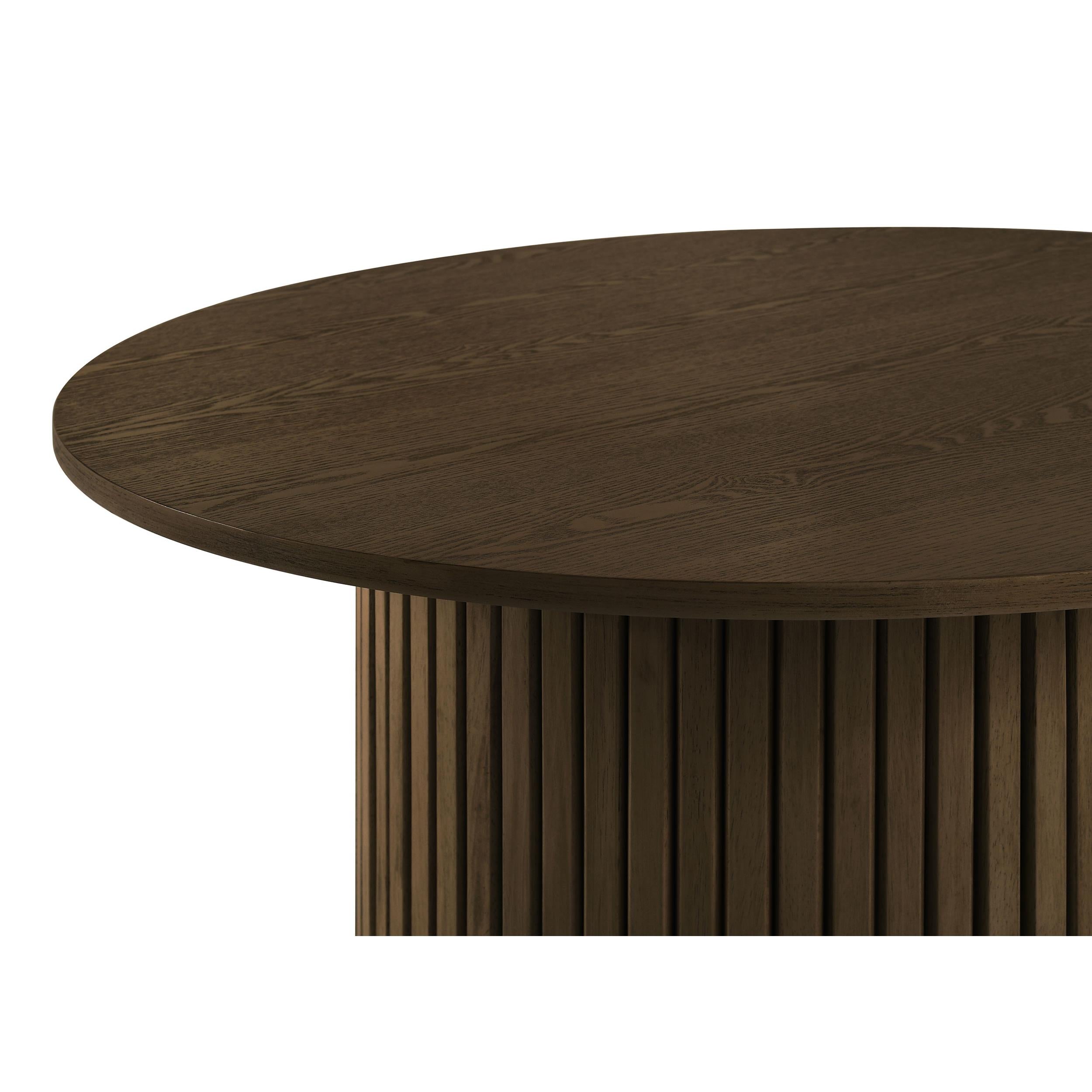 Coaster Furniture Hamlyn 193938WAL 43-inch Round Wood Counter Height Dining Table - Walnut IMAGE 2