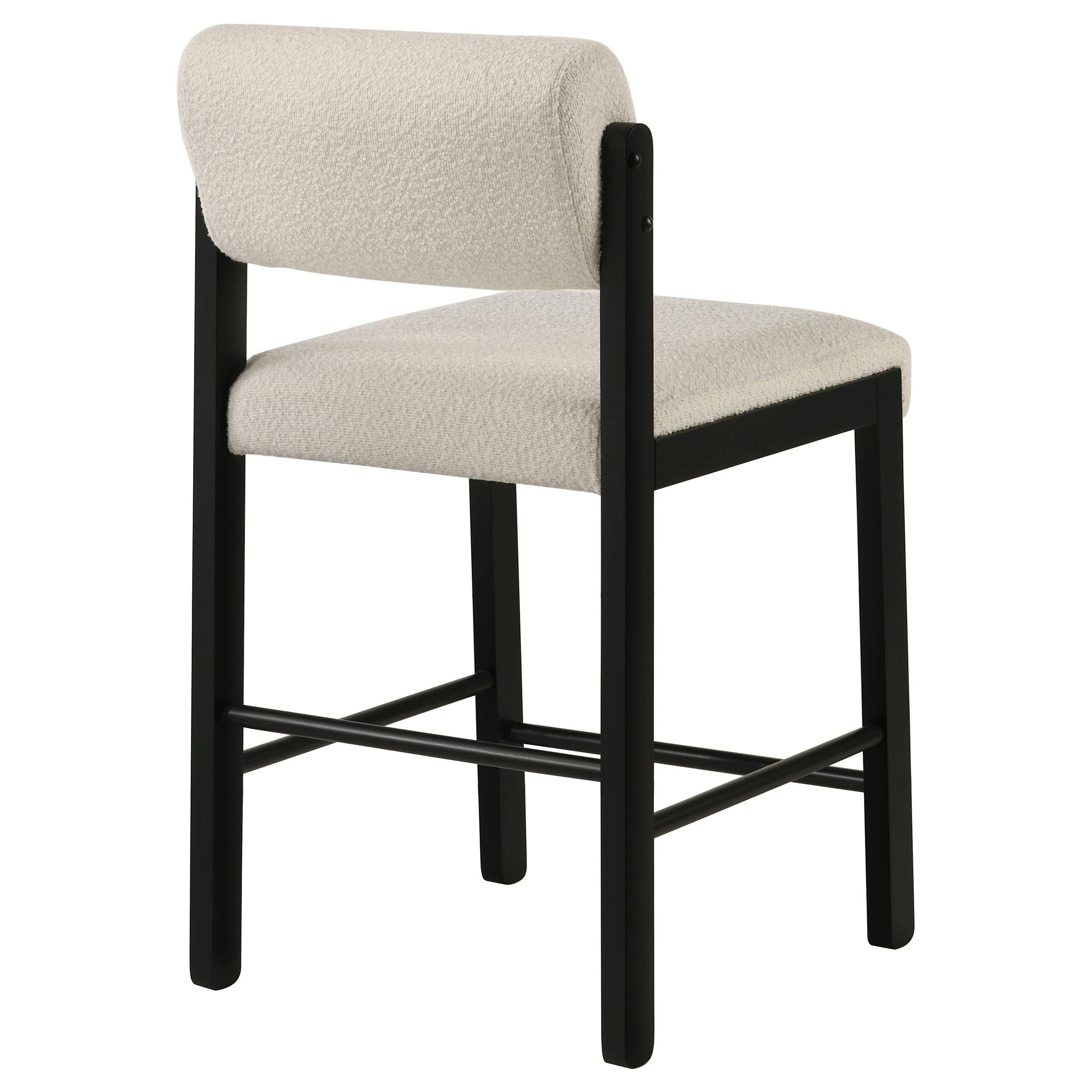  Coaster Furniture Kehoe 193939BLK Set of 2 Upholstered Counter Height Chair - Cream/Black IMAGE 11