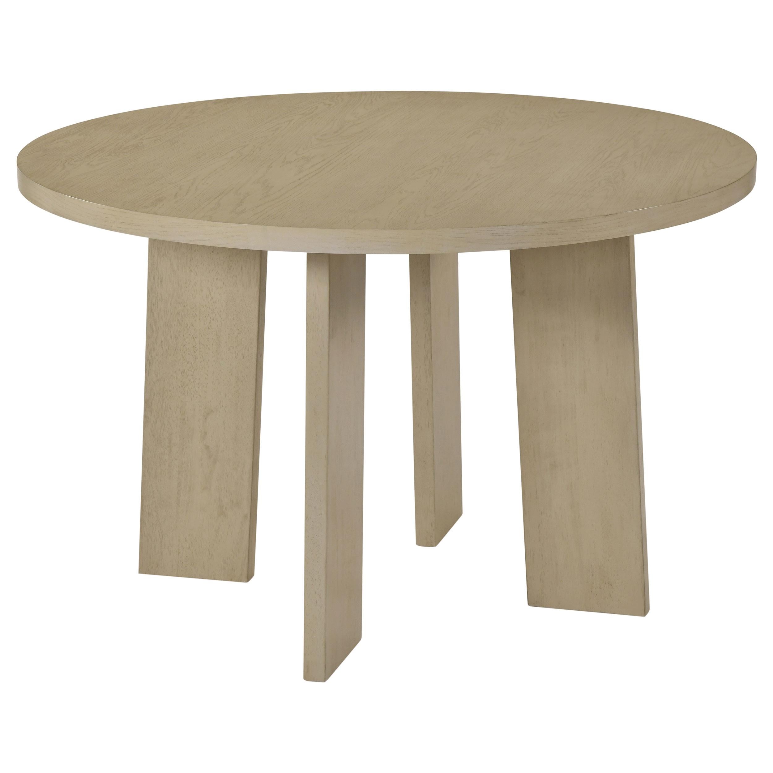  Coaster Furniture Strouse 193940NAT 47-inch Round Wood Dining Room Table - Natural Oak IMAGE 1