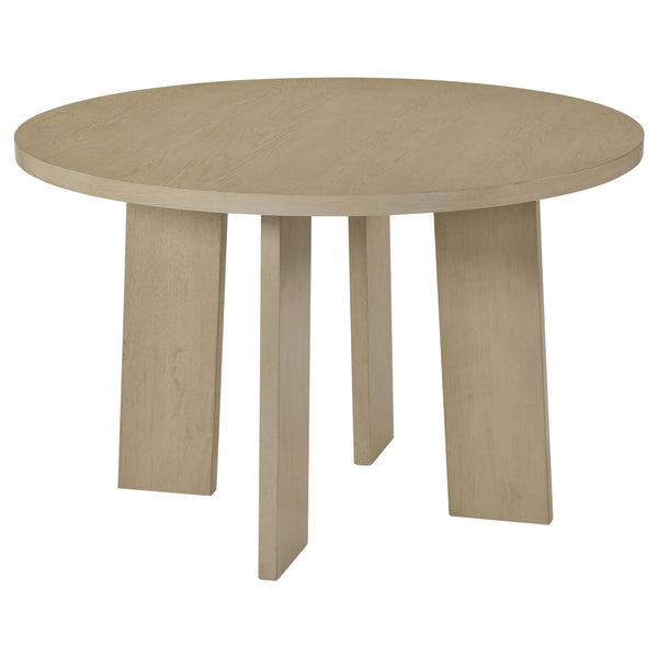 Coaster Furniture Strouse 193940NAT 47-inch Round Wood Dining Room Table - Natural Oak