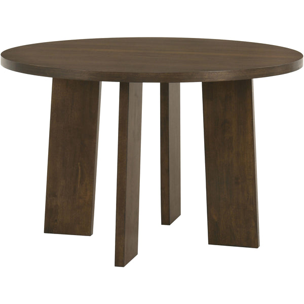 Coaster Furniture Strouse 193940WAL 47-inch Round Wood Dining Room Table - Walnut