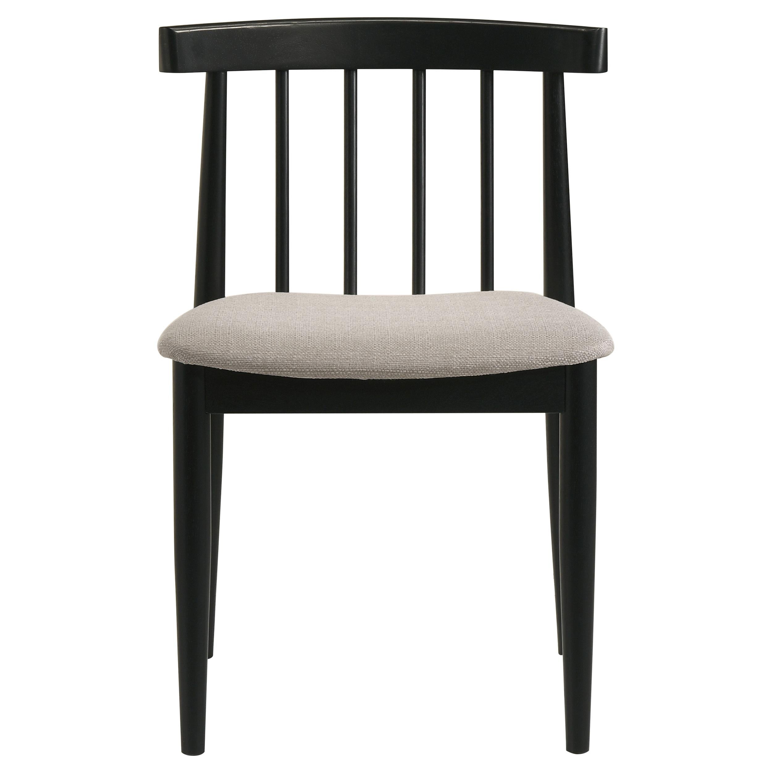  Coaster Furniture Cullen 193942BLK Set of 2 Dining Side Chair Upholstered Seat - Black IMAGE 10