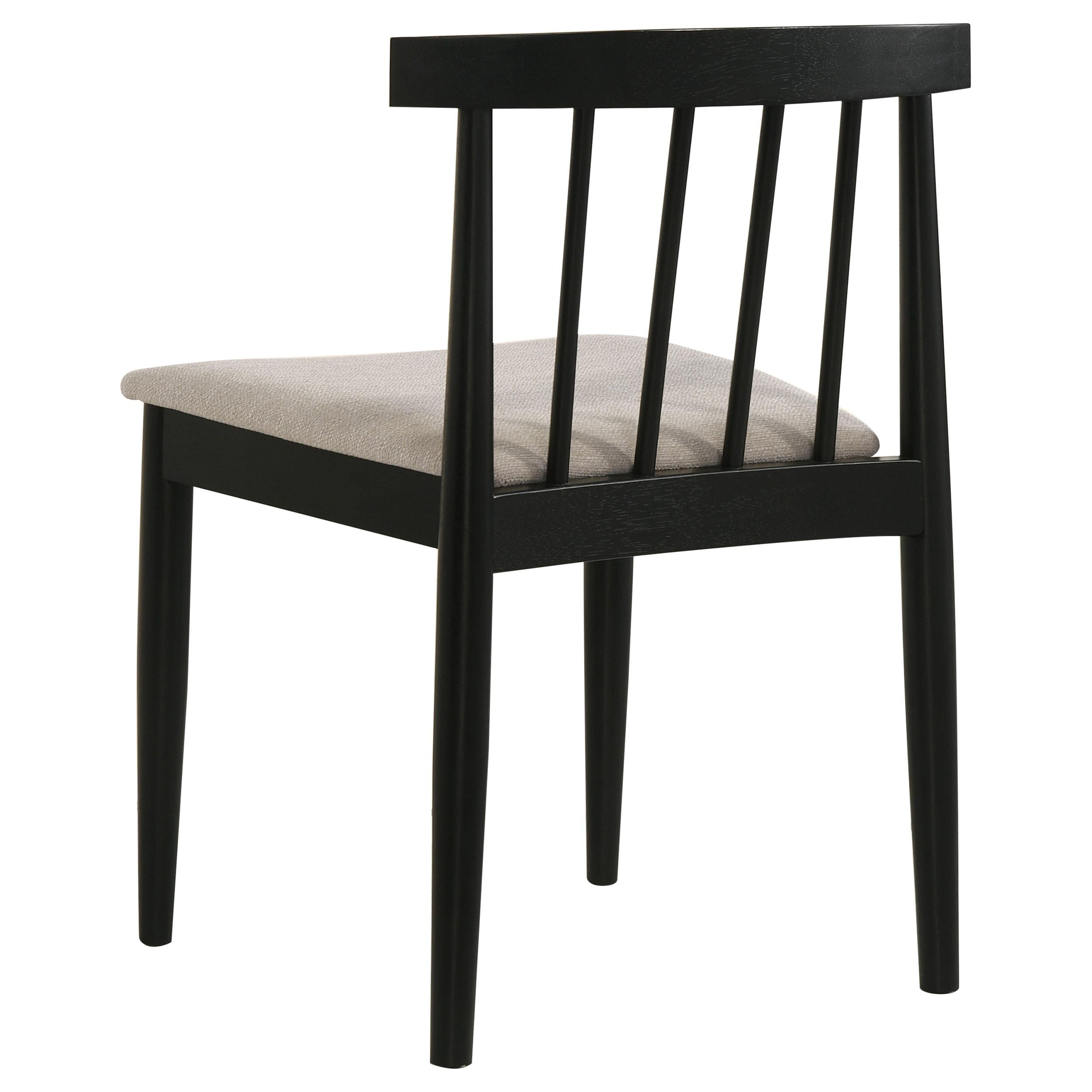  Coaster Furniture Cullen 193942BLK Set of 2 Dining Side Chair Upholstered Seat - Black IMAGE 7