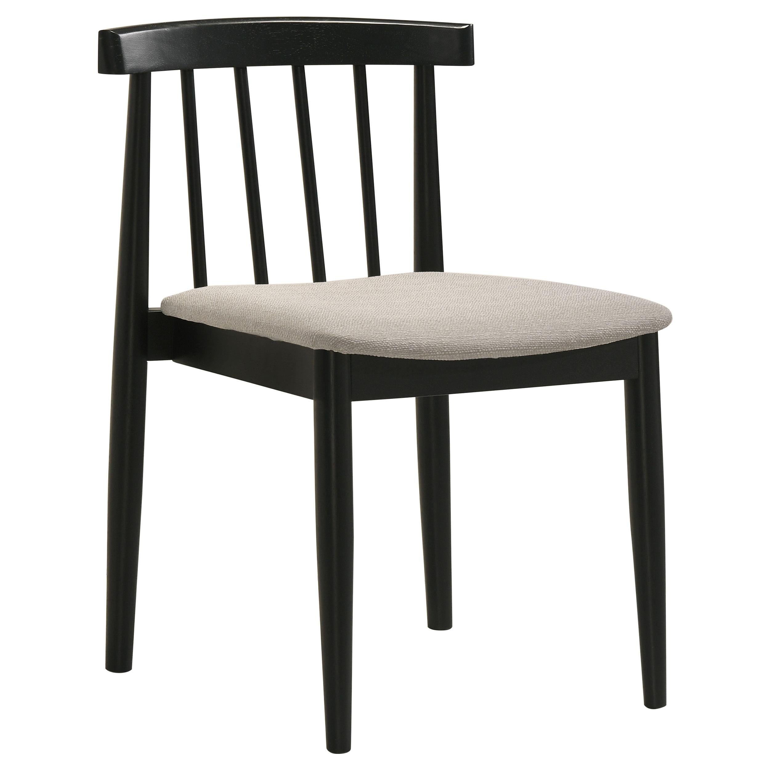  Coaster Furniture Cullen 193942BLK Set of 2 Dining Side Chair Upholstered Seat - Black IMAGE 8