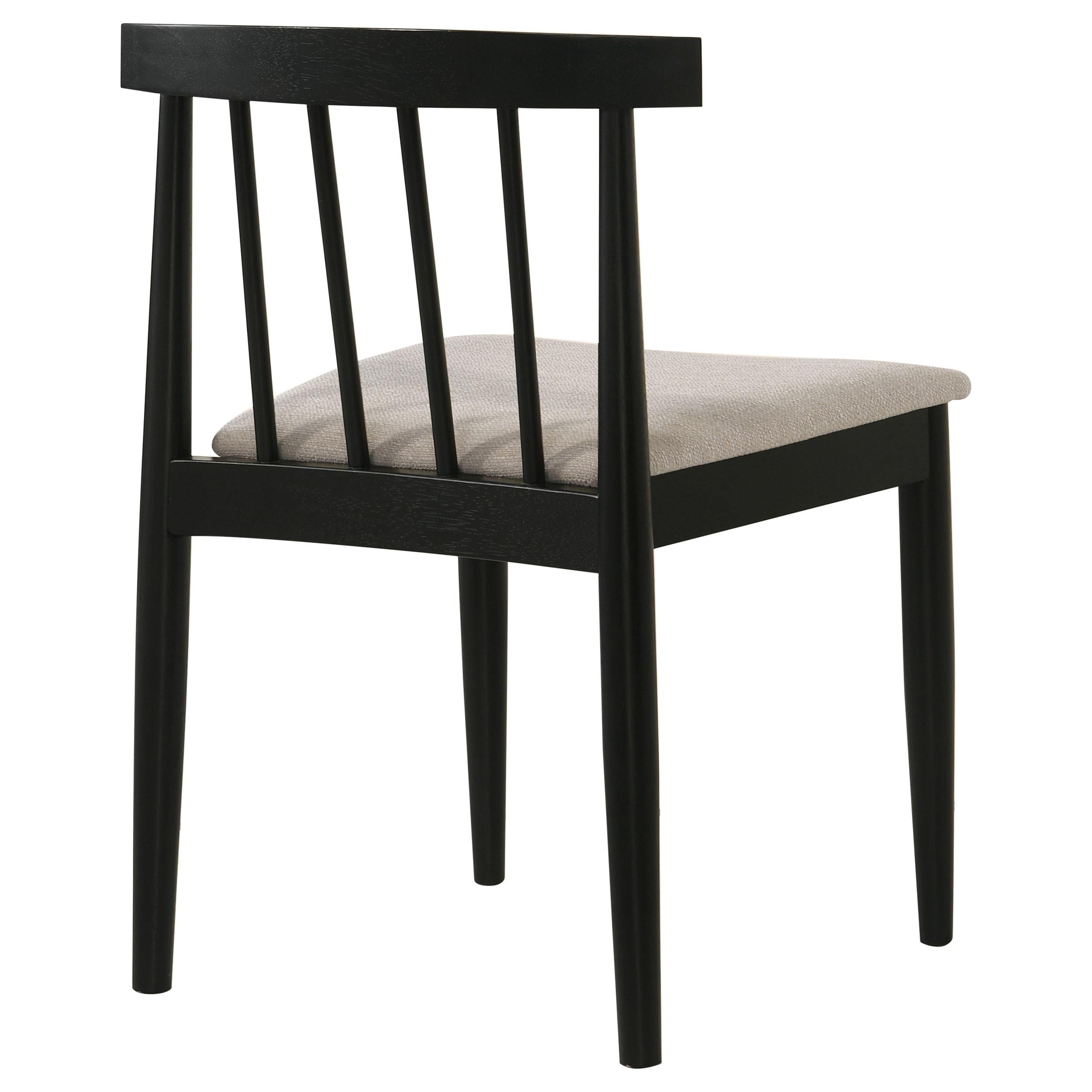  Coaster Furniture Cullen 193942BLK Set of 2 Dining Side Chair Upholstered Seat - Black IMAGE 9