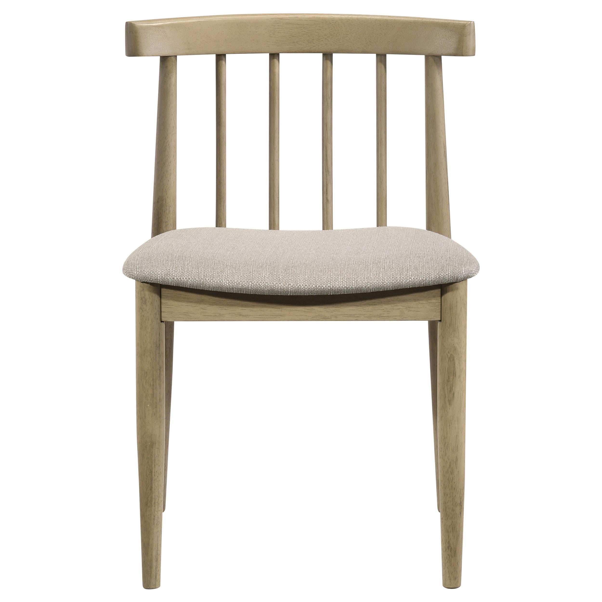  Coaster Furniture Cullen 193942NAT Set of 2 Dining Side Chair Upholstered Seat - Natural Oak IMAGE 10