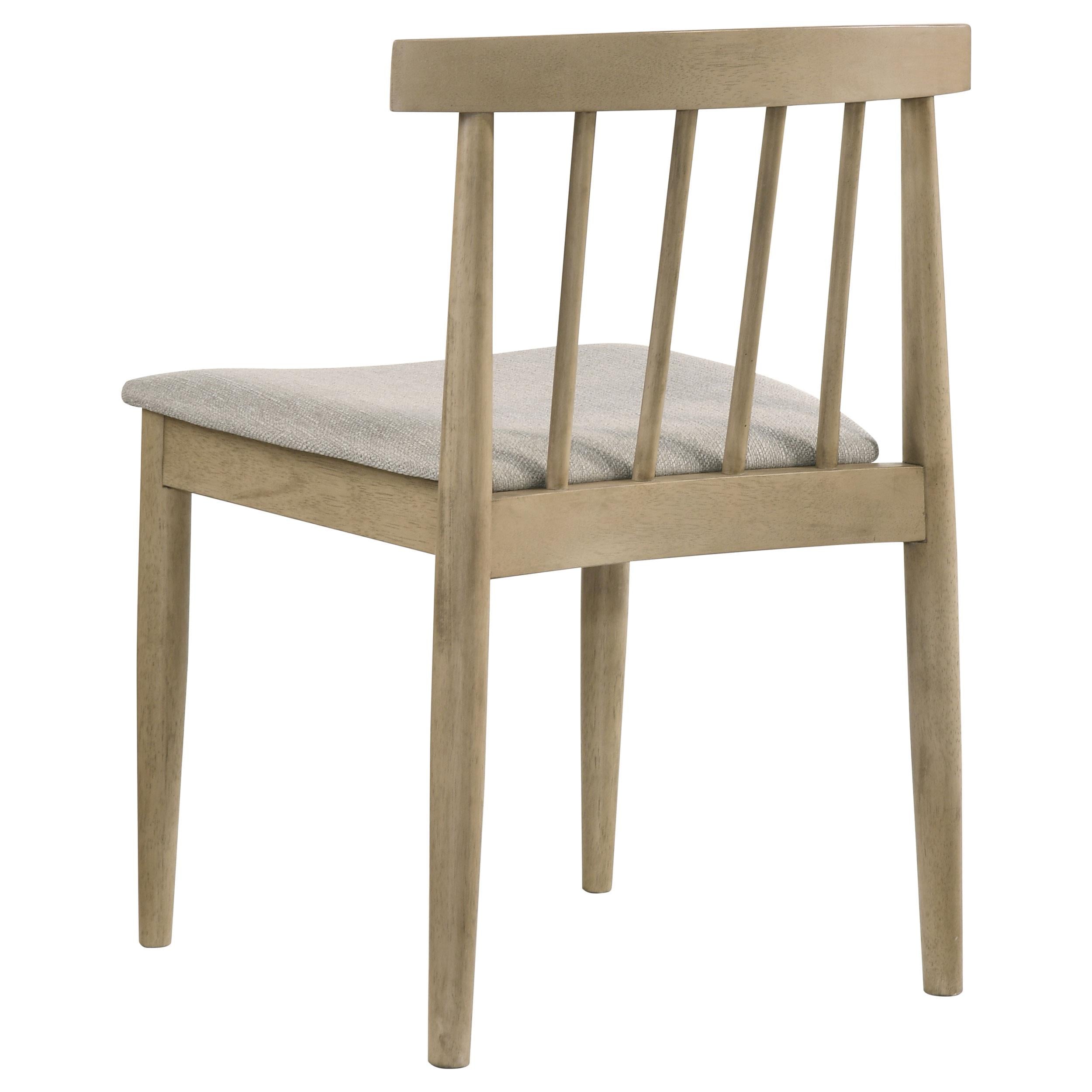  Coaster Furniture Cullen 193942NAT Set of 2 Dining Side Chair Upholstered Seat - Natural Oak IMAGE 7