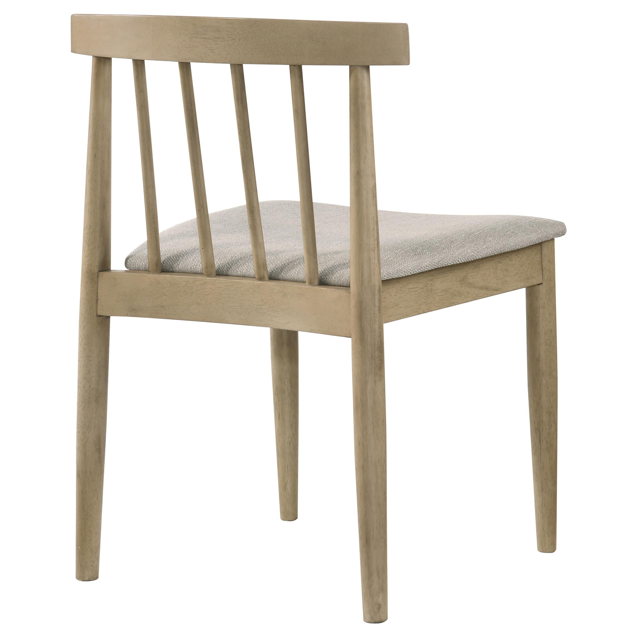  Coaster Furniture Cullen 193942NAT Set of 2 Dining Side Chair Upholstered Seat - Natural Oak IMAGE 9