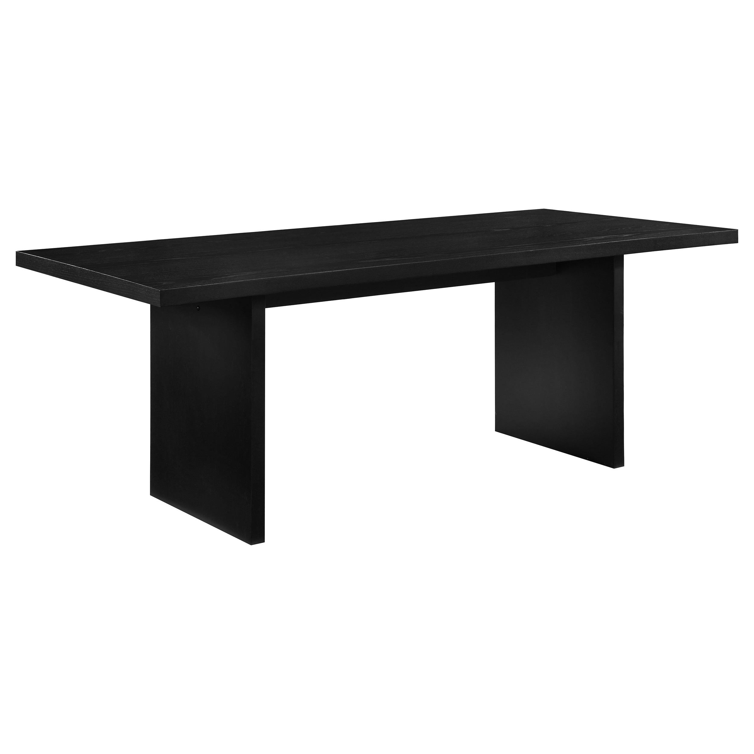  Coaster Furniture Decker 193951BLK 82-inch Rectangular Wood Dining Table - Black IMAGE 1