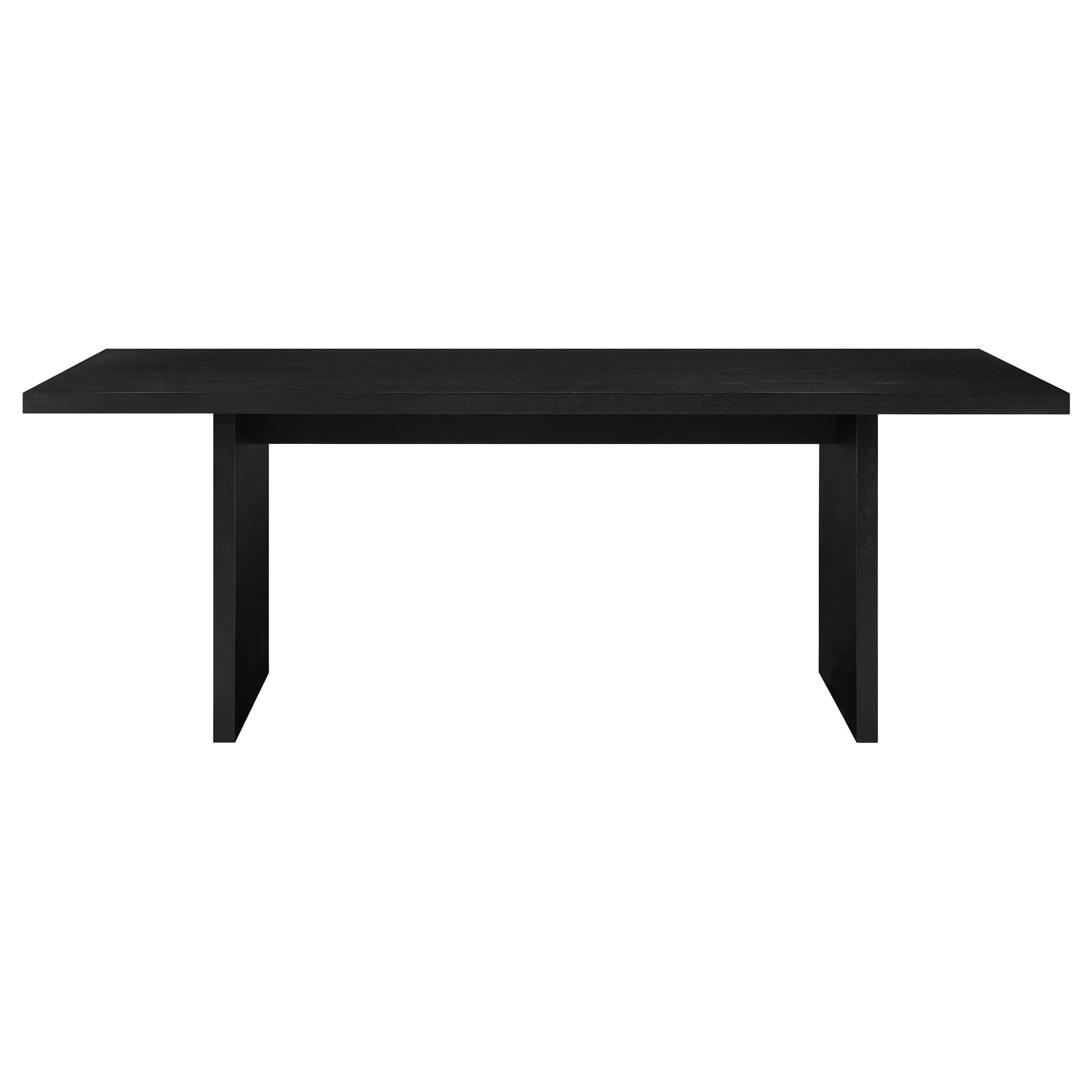  Coaster Furniture Decker 193951BLK 82-inch Rectangular Wood Dining Table - Black IMAGE 4