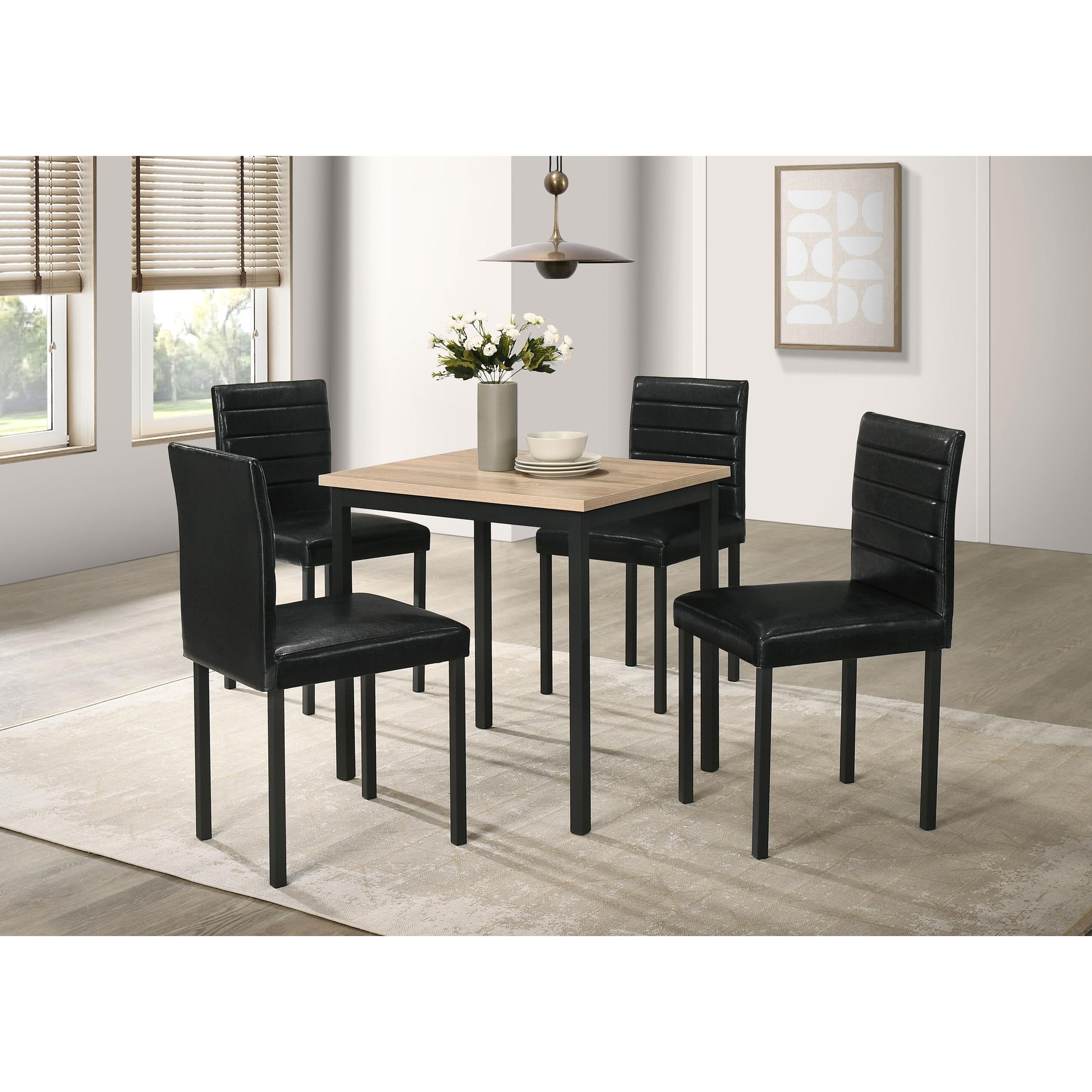  Coaster Furniture Garza 193980 Space Saving Rectangular Dining Table - Greige Oak IMAGE 8