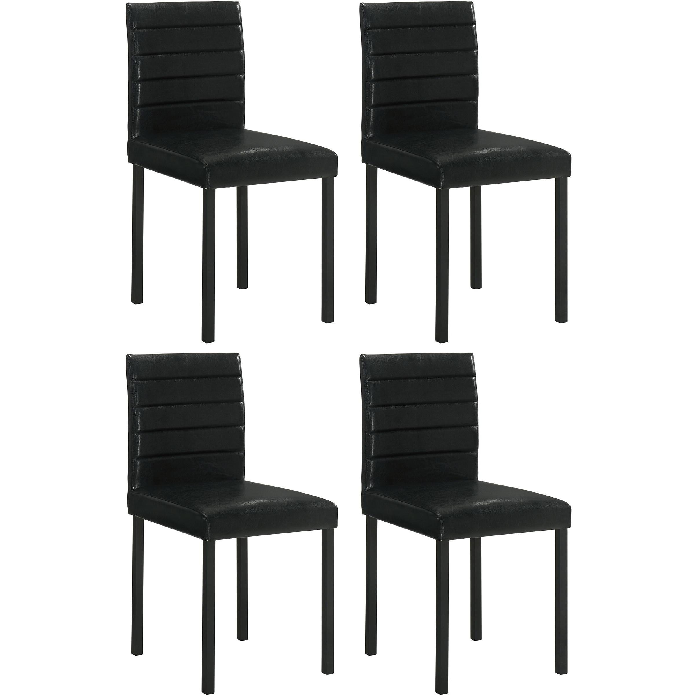  Coaster Furniture Garza 193982 Set of 4 Upholstered Dining Side Chair - Black IMAGE 1