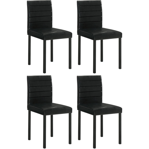 Coaster Furniture Garza 193982 Set of 4 Upholstered Dining Side Chair - Black
