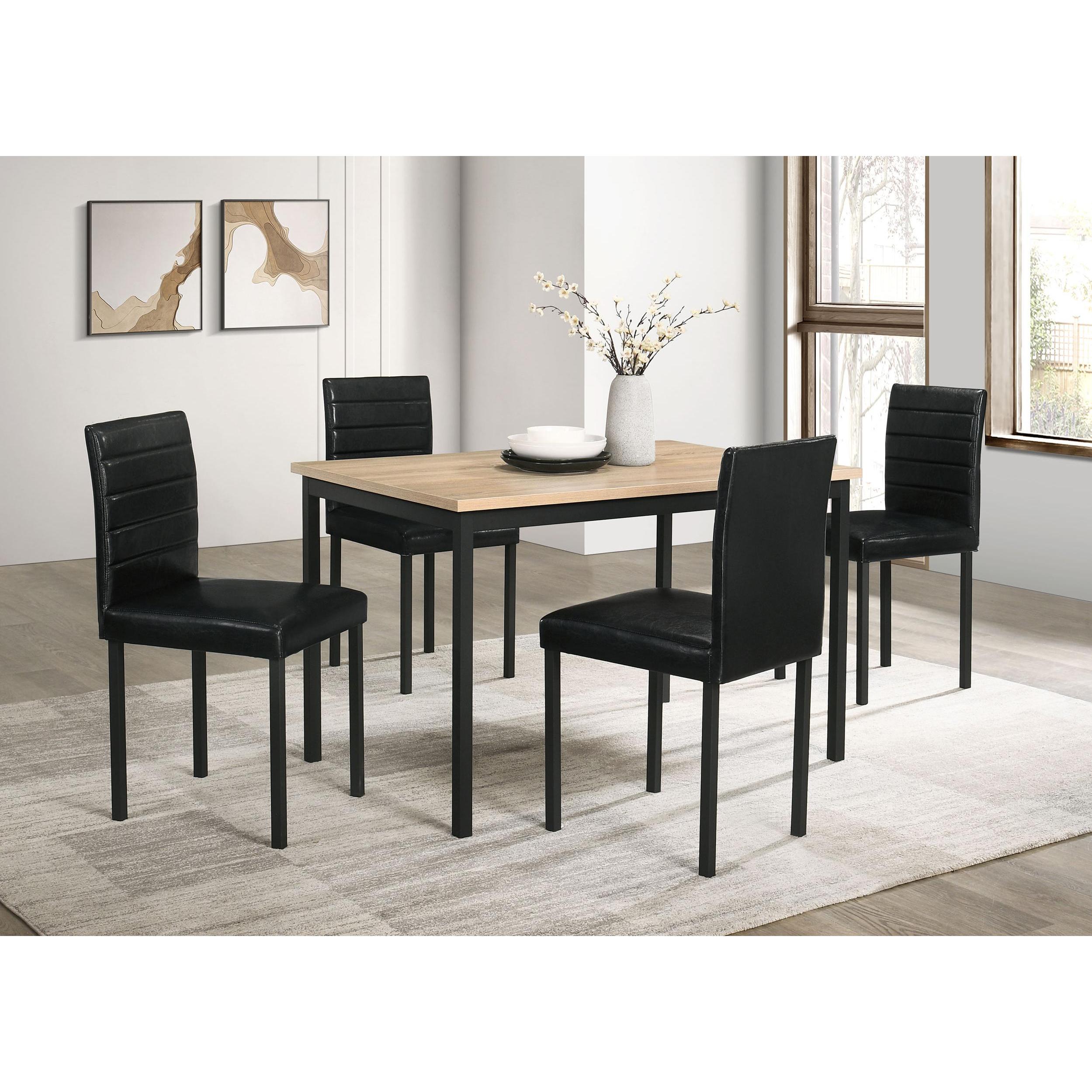  Coaster Furniture Garza 193982 Set of 4 Upholstered Dining Side Chair - Black IMAGE 12