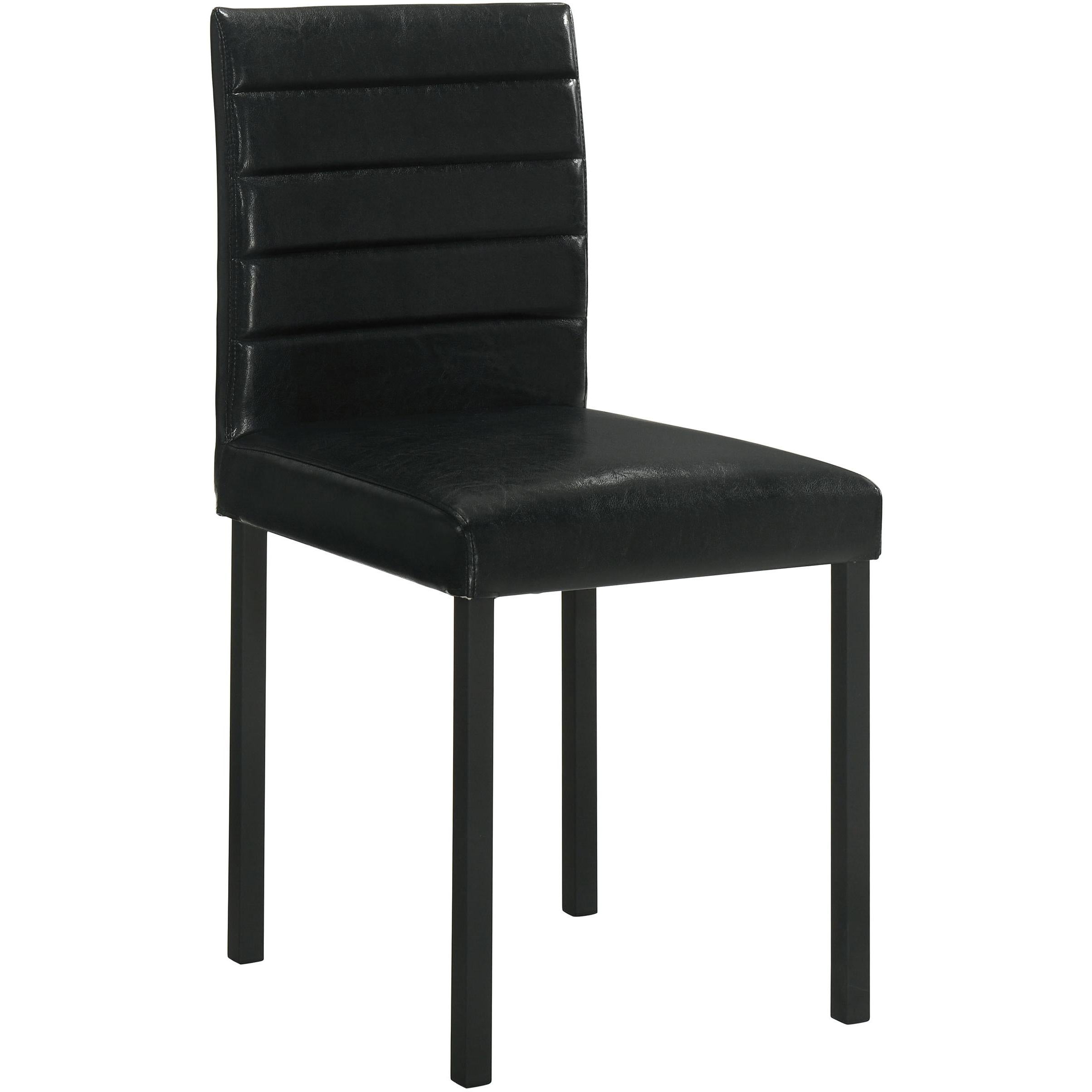  Coaster Furniture Garza 193982 Set of 4 Upholstered Dining Side Chair - Black IMAGE 3