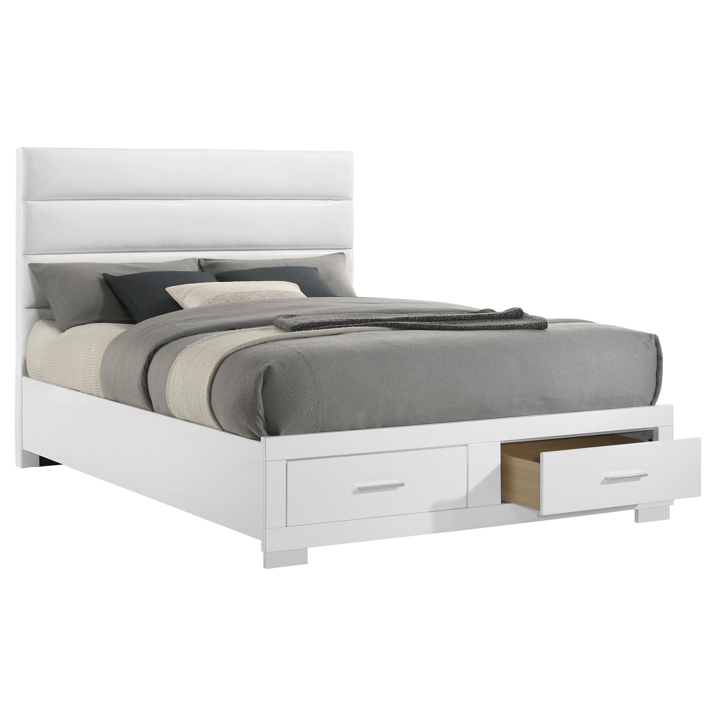  Coaster Furniture Felicity 203510Q Queen Storage Bed - White High Gloss IMAGE 8