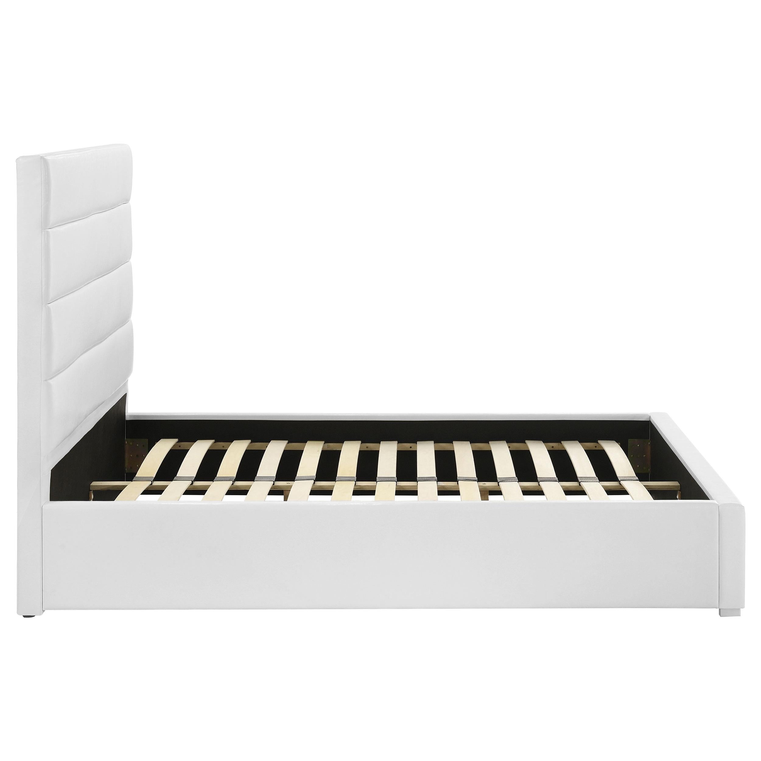  Coaster Furniture Felicity 203511F 53-inch Upholstered Full Platform Bed - White IMAGE 8