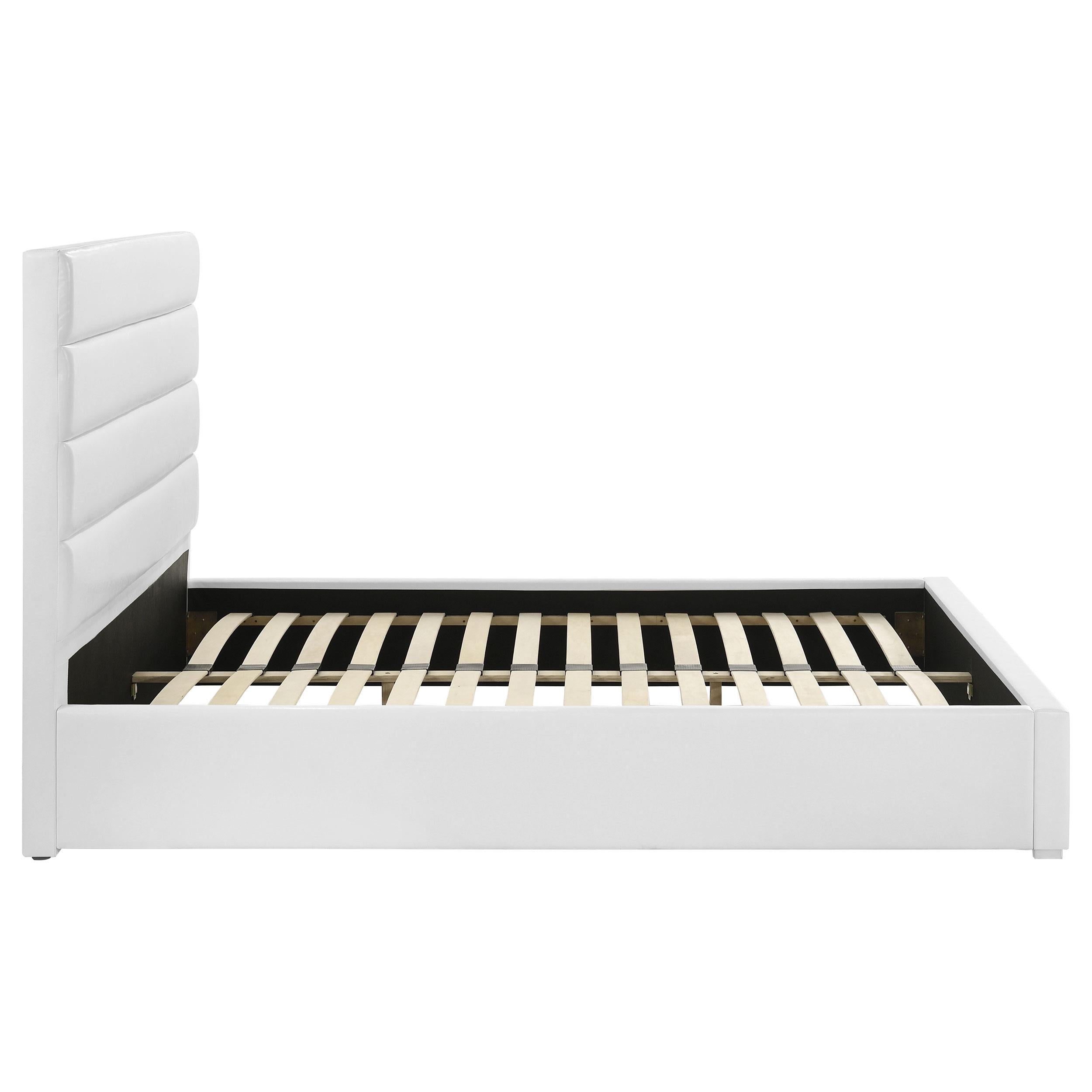  Coaster Furniture Felicity 203511KW 53-inch Upholstered California King Bed - White IMAGE 8
