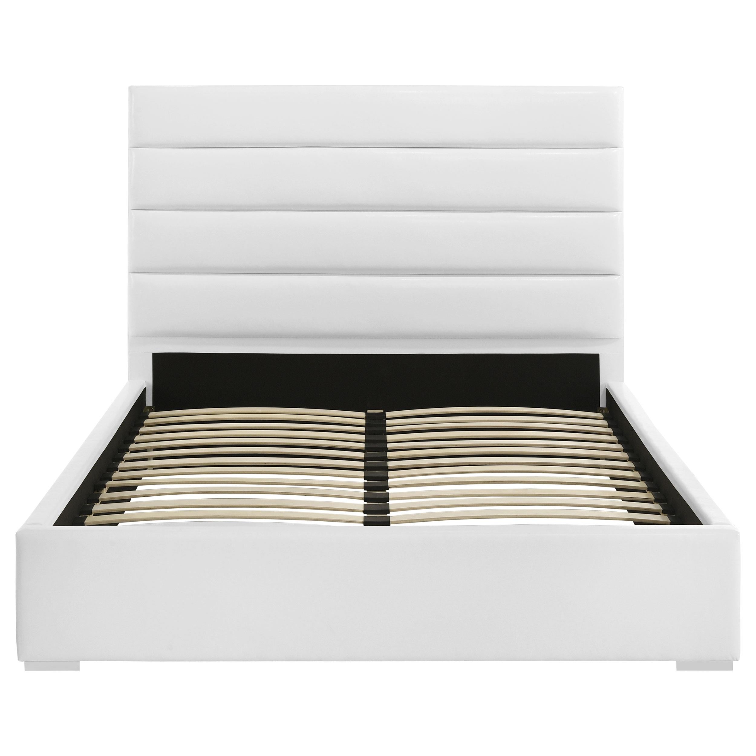  Coaster Furniture Felicity 203511Q 53-inch Upholstered Queen Platform Bed - White IMAGE 3