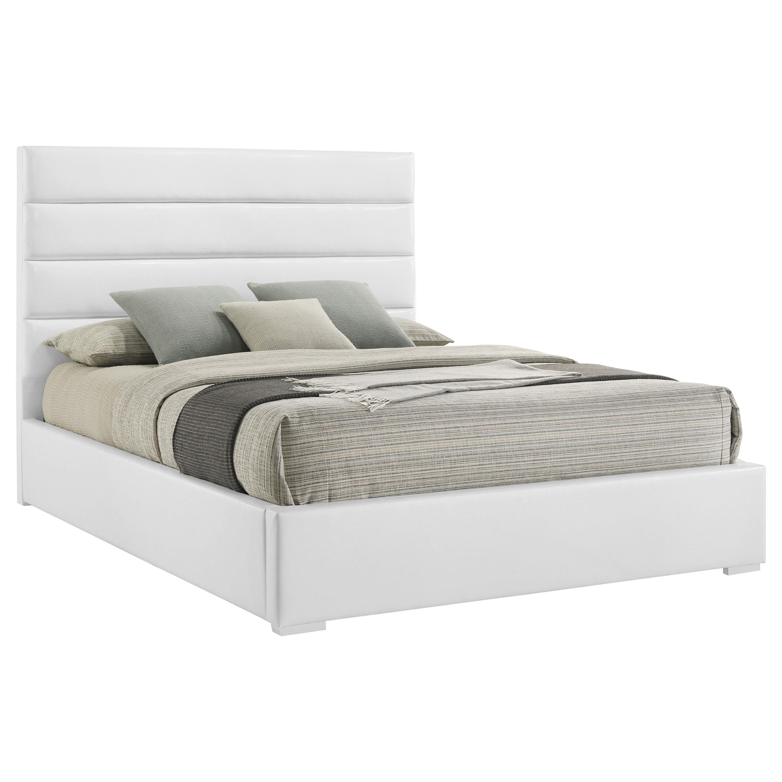  Coaster Furniture Felicity 203511Q 53-inch Upholstered Queen Platform Bed - White IMAGE 9