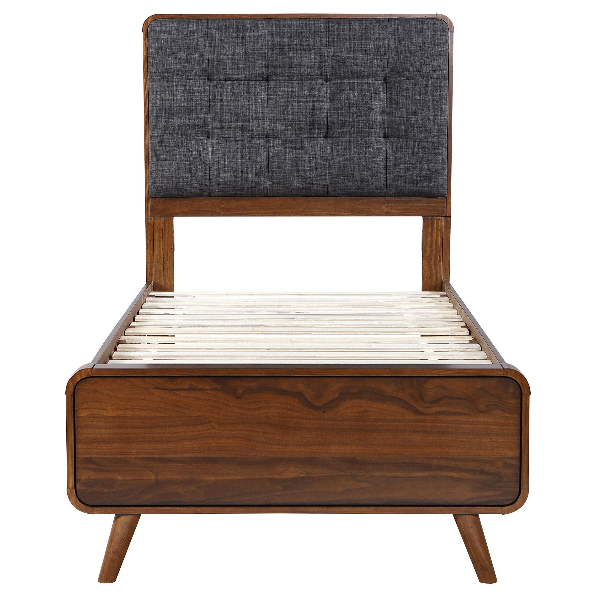  Coaster Furniture Robyn 205131T Wood Twin Platform Bed - Dark Walnut IMAGE 3